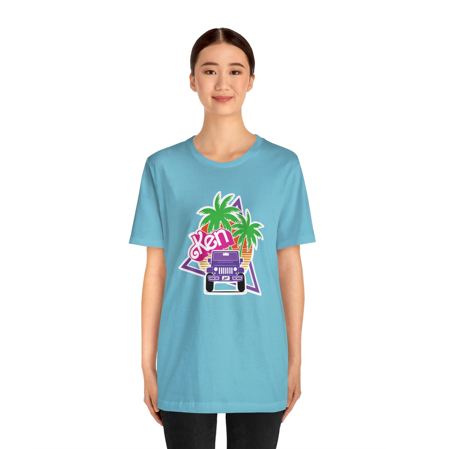 Purple Ken, Beep Beep KEN Jeep, Unisex Jersey Short Sleeve Tee
