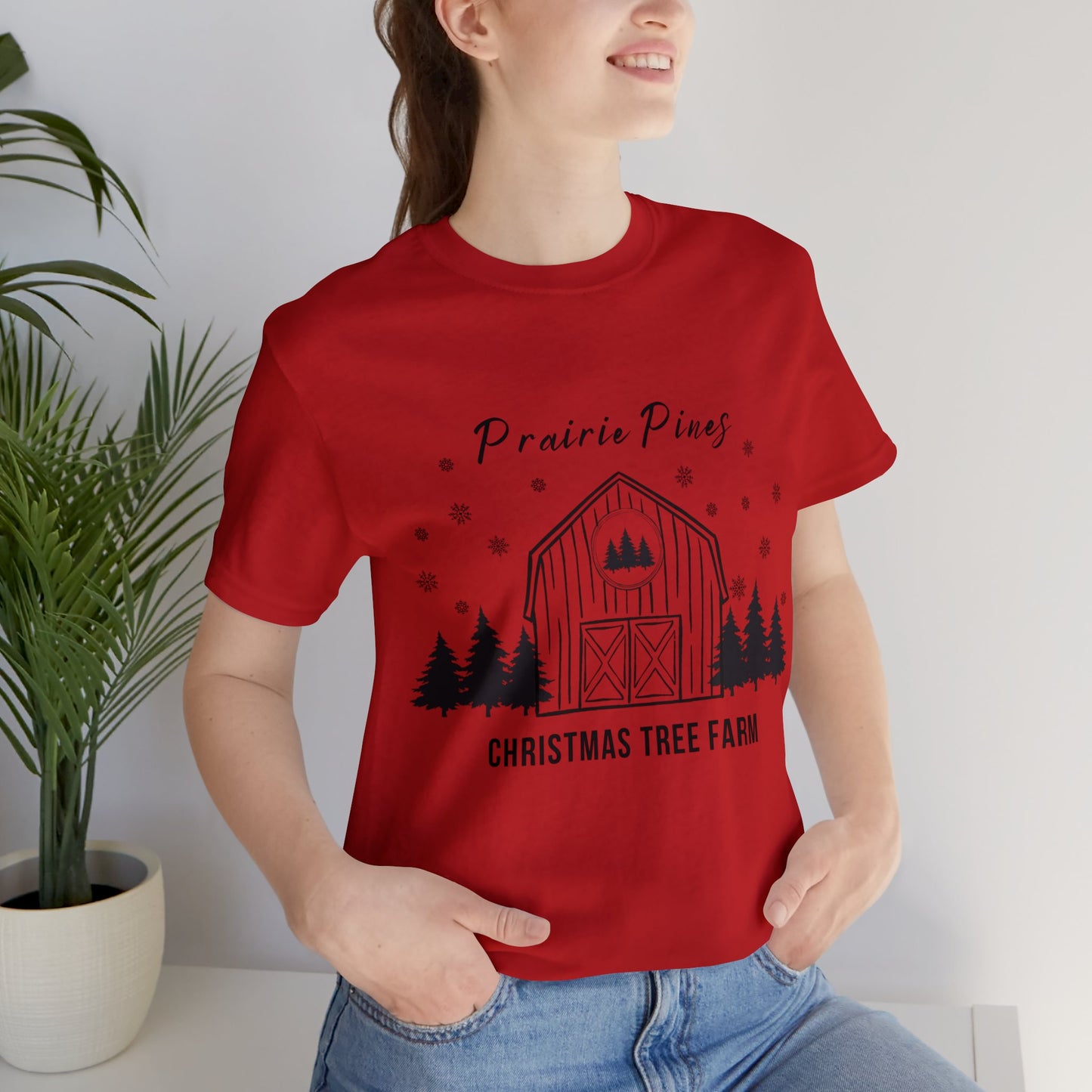 Prairie Pines Black Text - Unisex T-shirt