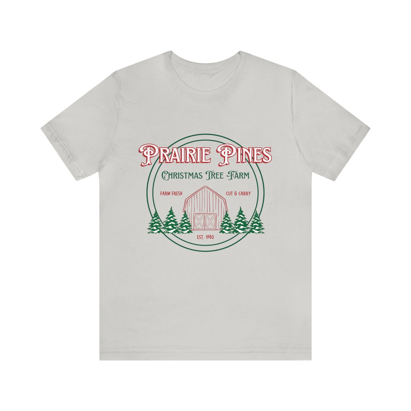 Vintage Prairie Pines Christmas Tree Farm - Unisex T-shirt