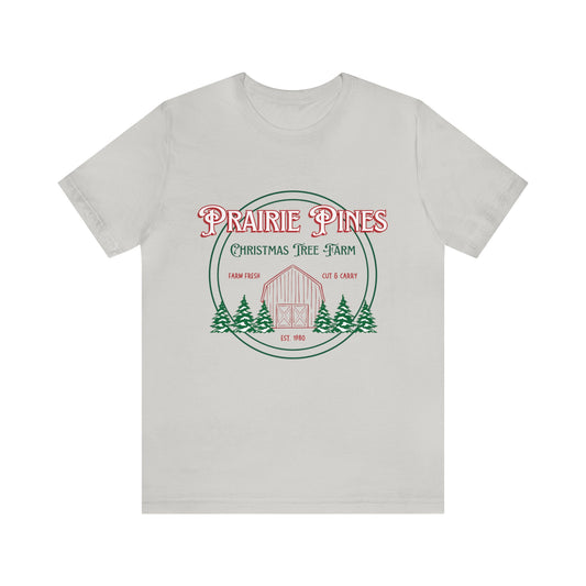 Vintage Prairie Pines Christmas Tree Farm - Unisex T-shirt