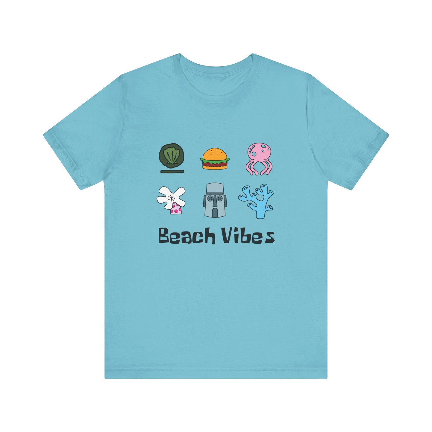 No frame Spongey Beach Vibes - Unisex Shirt