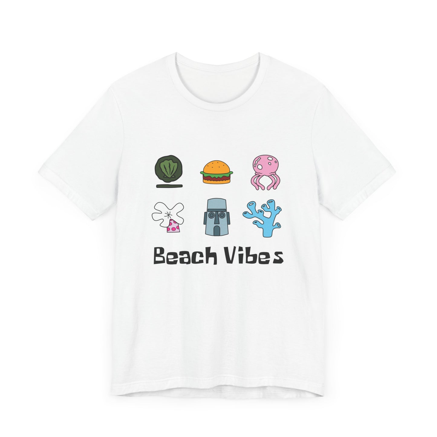 No frame Spongey Beach Vibes - Unisex Shirt