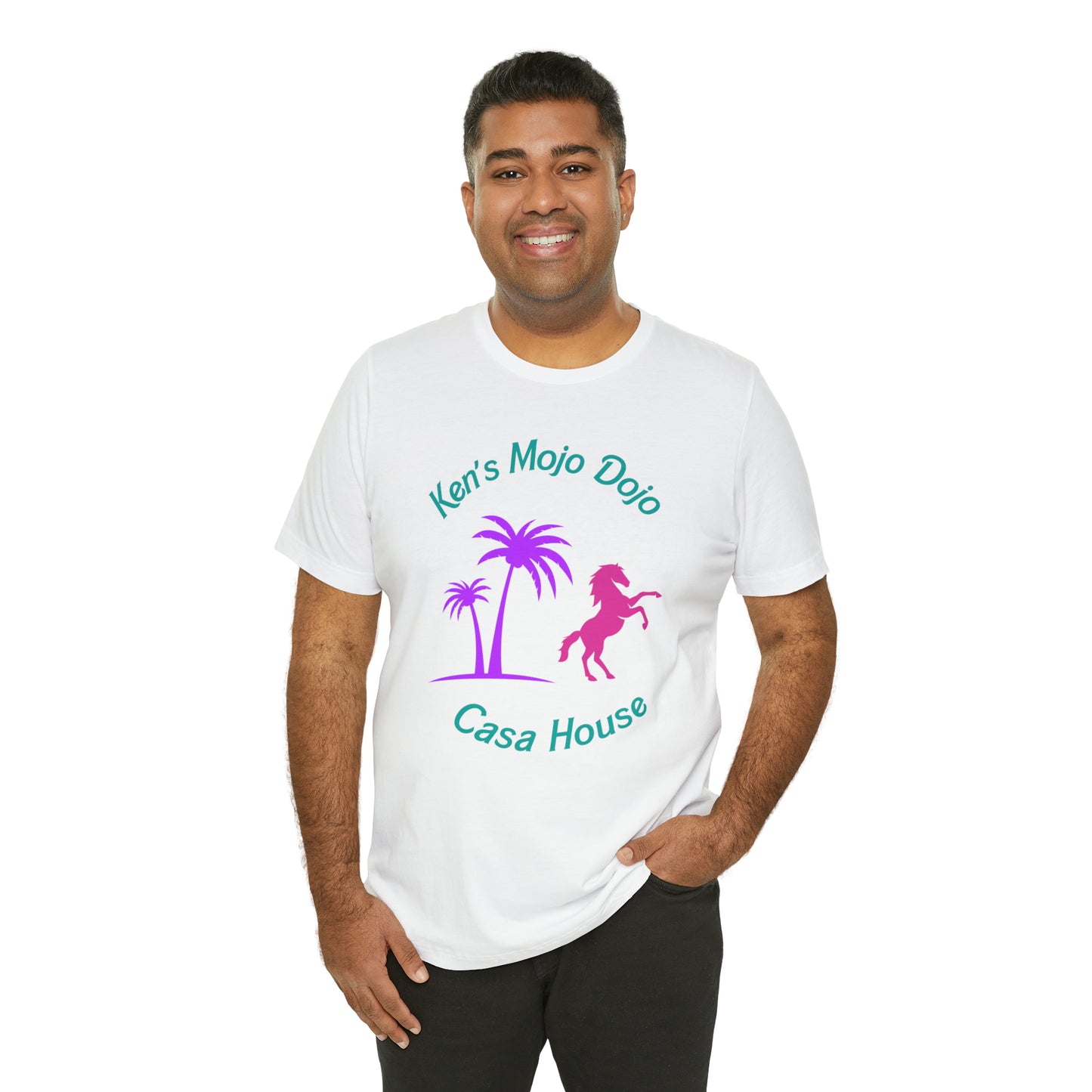 Palm Horse, Mojo Dojo Casa House, Unisex Jersey Short Sleeve Tee