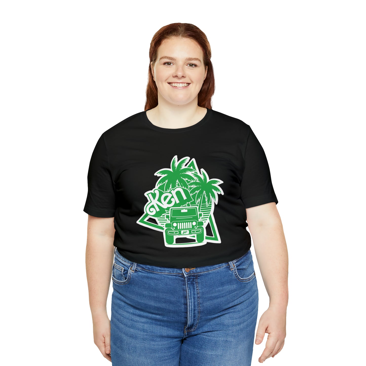 All green Ken, Beep Beep KEN Jeep, Unisex Jersey Short Sleeve Tee