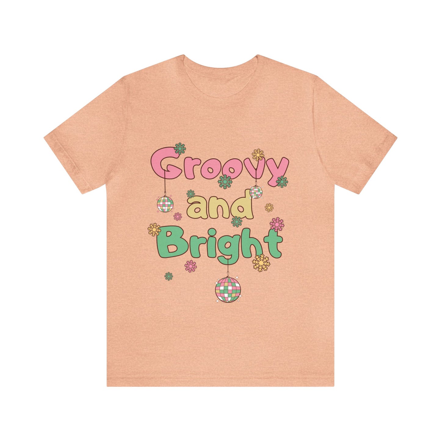 Pinkish Groovy and Bright Jingle Disco Ball - Unisex T-shirt