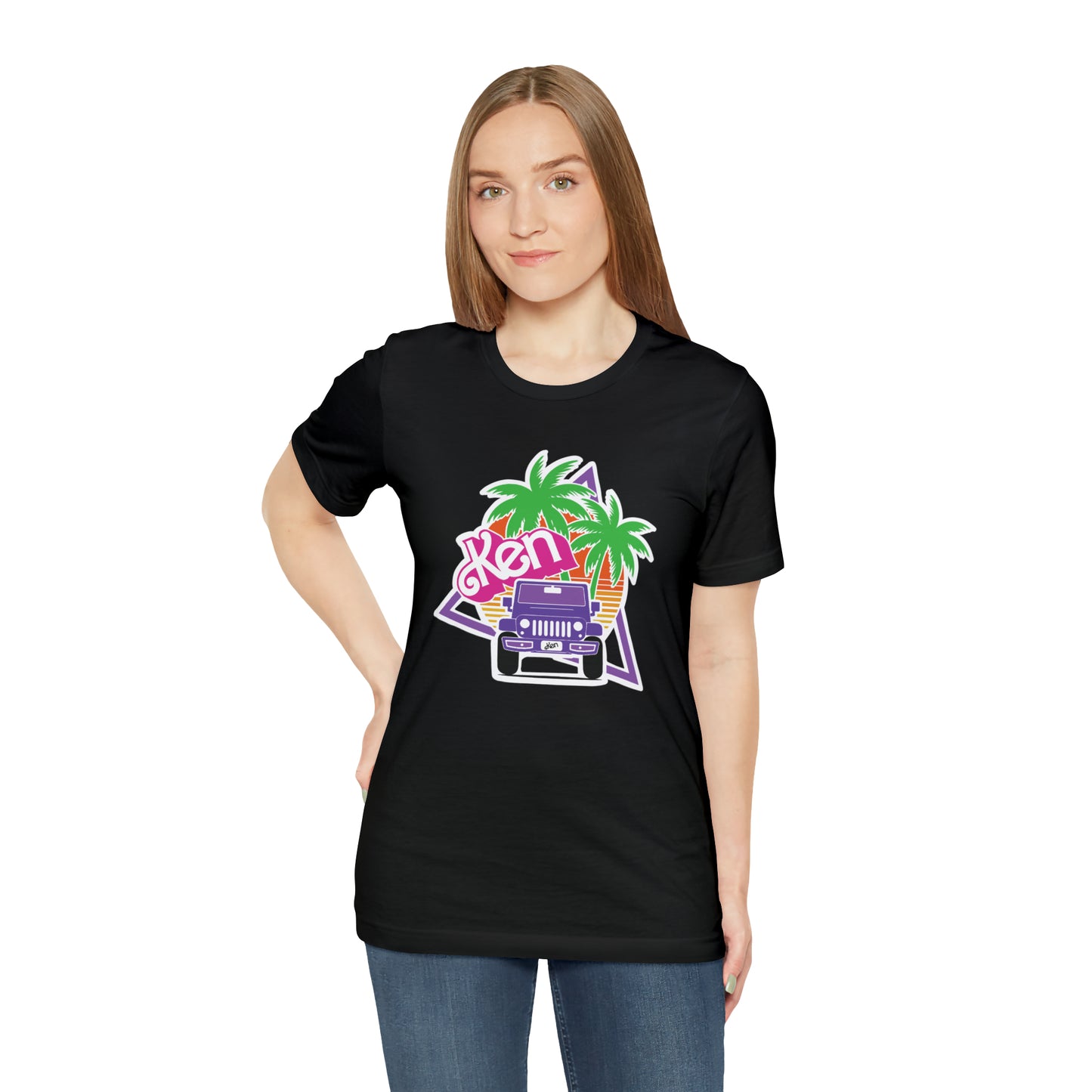 Purple Ken, Beep Beep KEN Jeep, Unisex Jersey Short Sleeve Tee