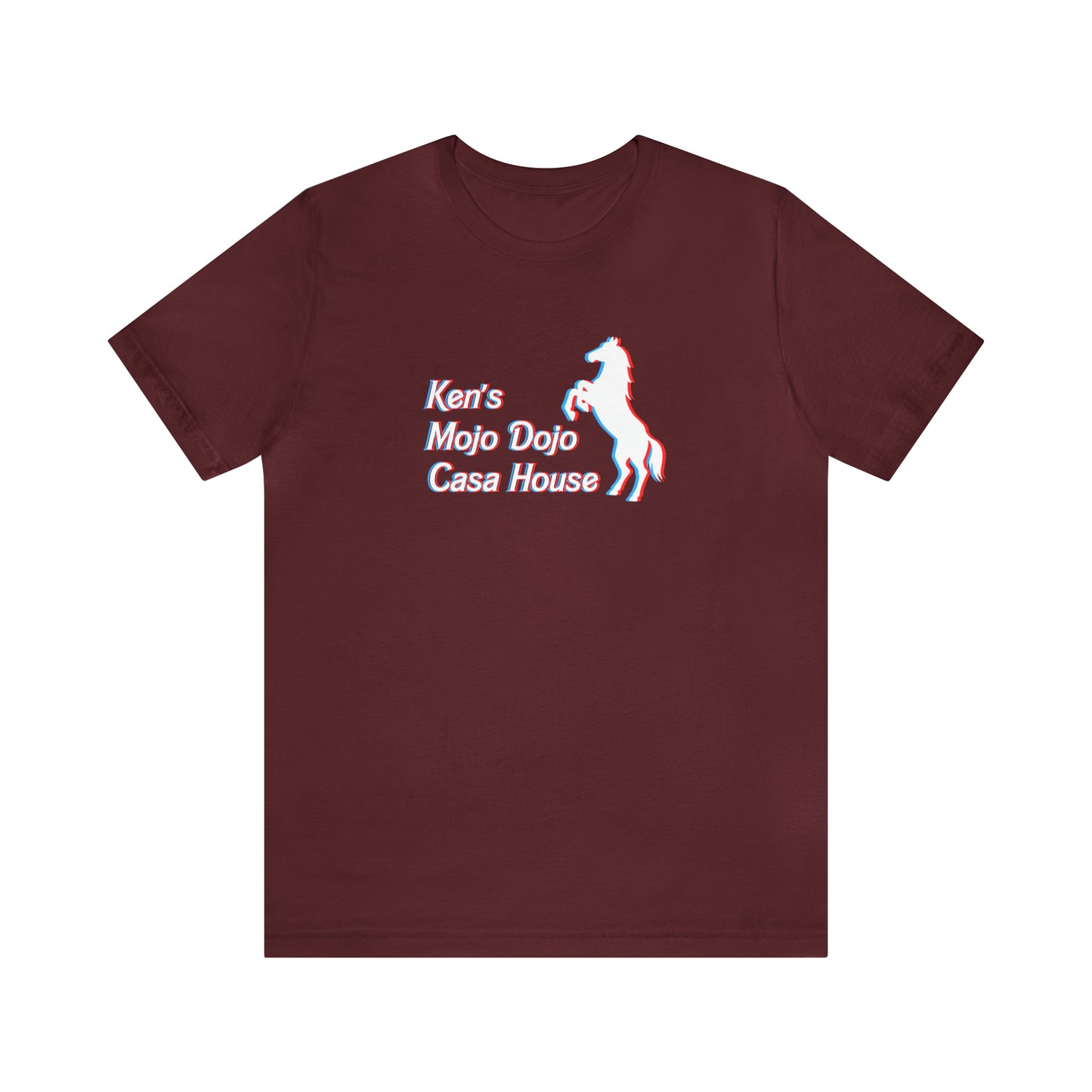 3D Glasses: Ken's Mojo Dojo Casa House, Unisex Jersey Short Sleeve Tee