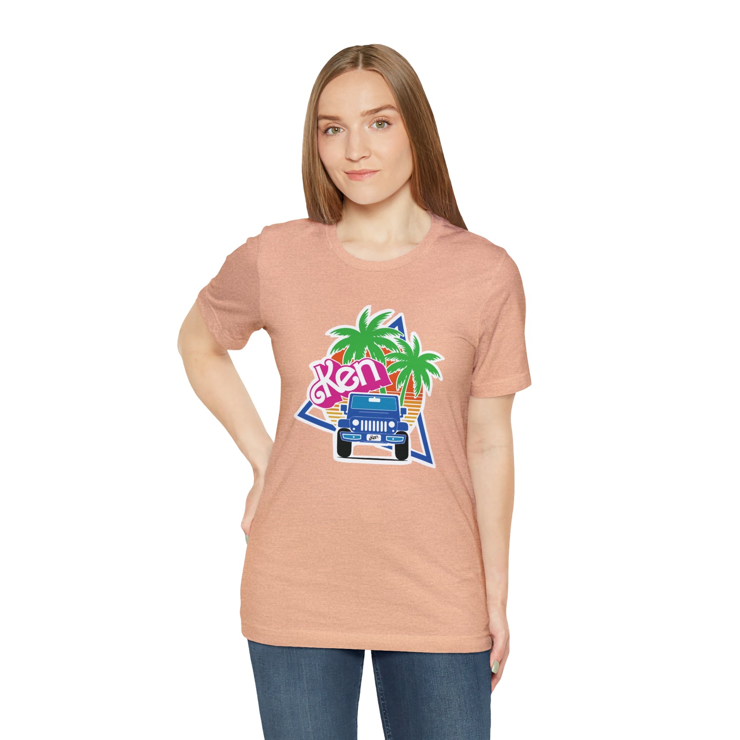 Blue Ken, Beep Beep KEN Jeep, Unisex Jersey Short Sleeve Tee