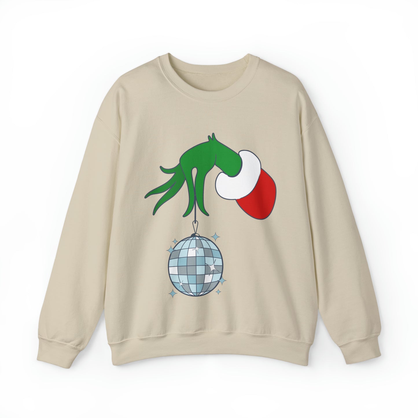 Grinchy Groovy and Bright Jingle Disco Ball - Sweatshirt