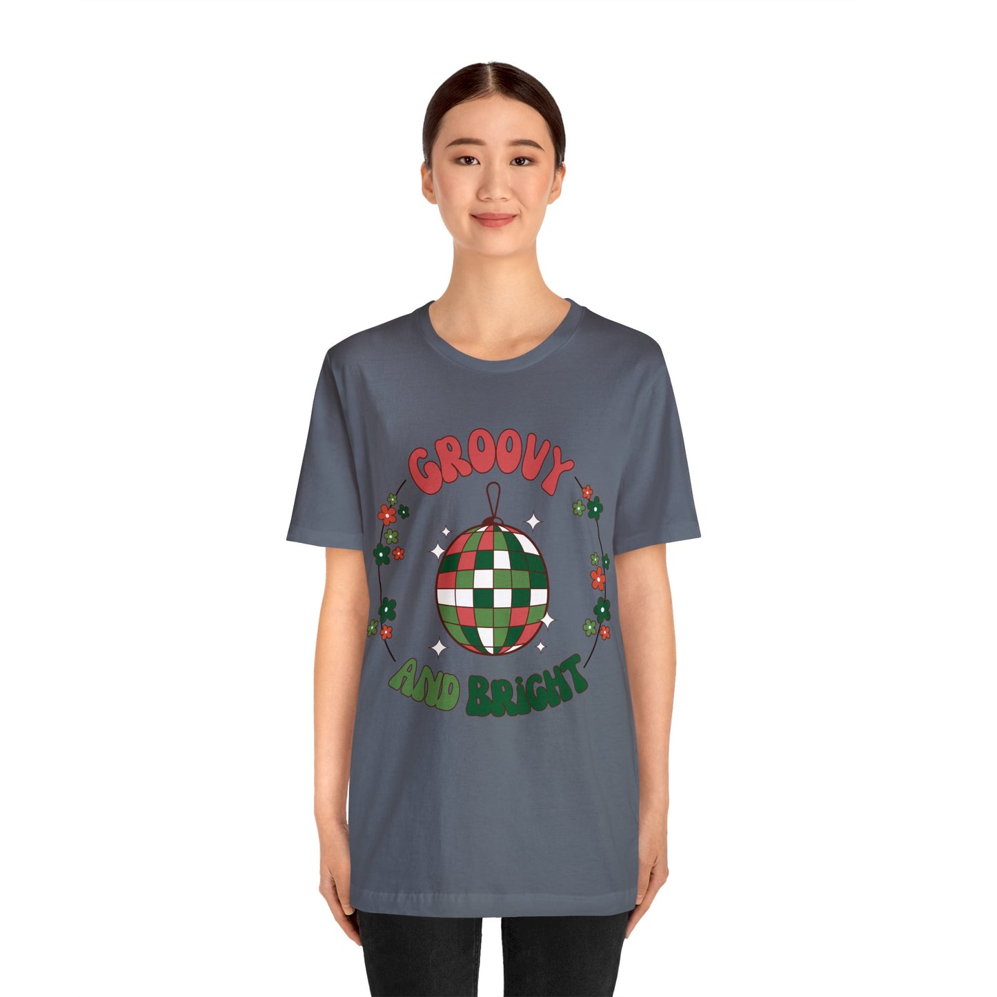 Red Circle Merry and Bright Jingle Ball - Unisex T-shirt