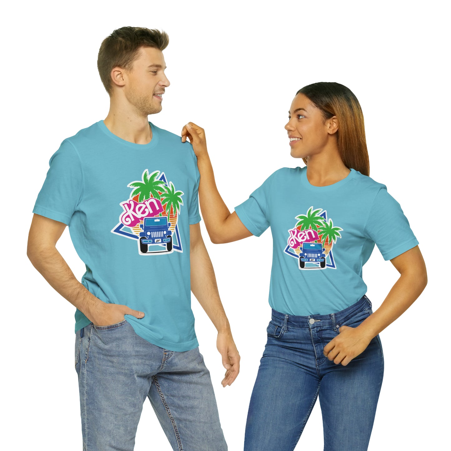 Blue Ken, Beep Beep KEN Jeep, Unisex Jersey Short Sleeve Tee