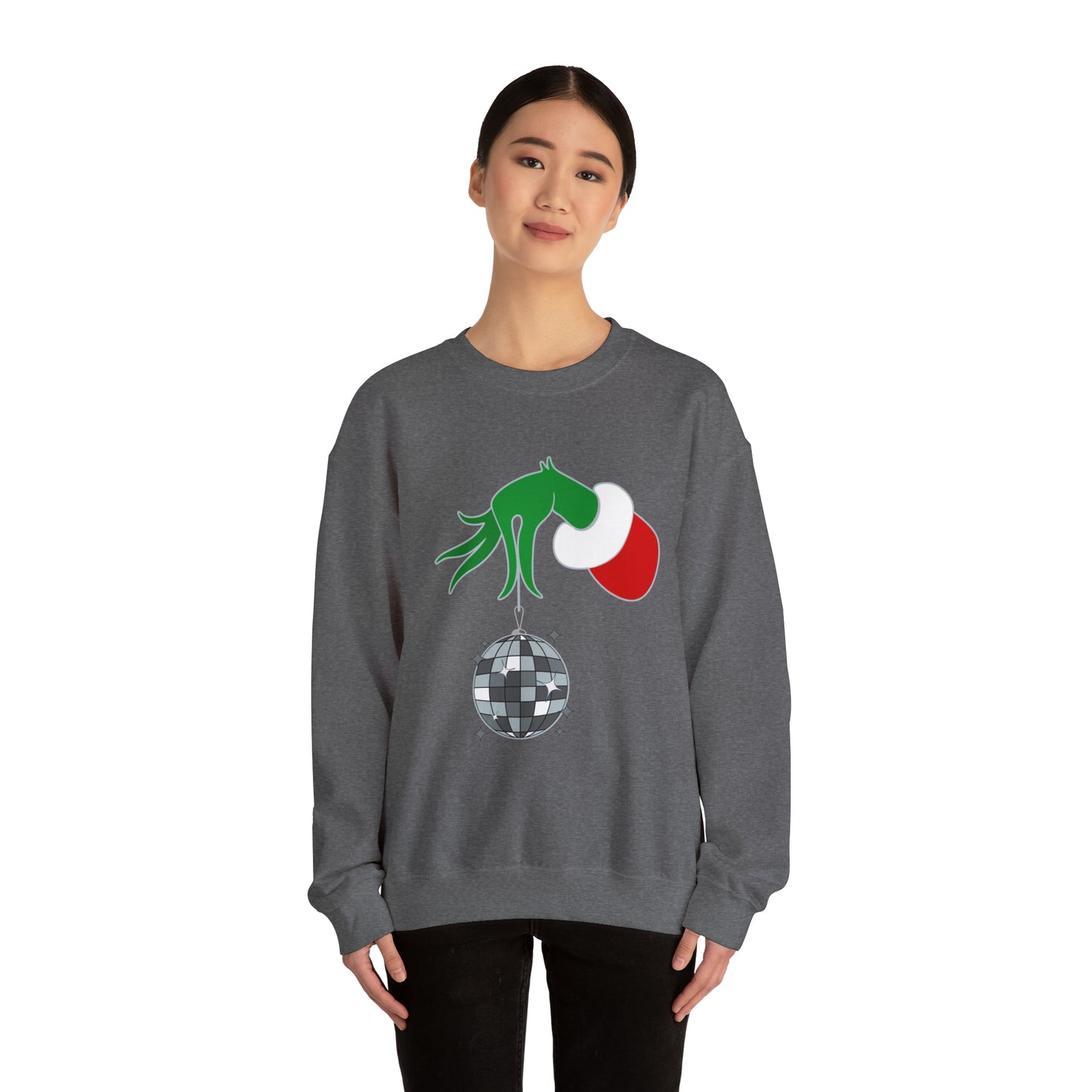 Grinchy Groovy and Bright Jingle Disco Ball - Sweatshirt