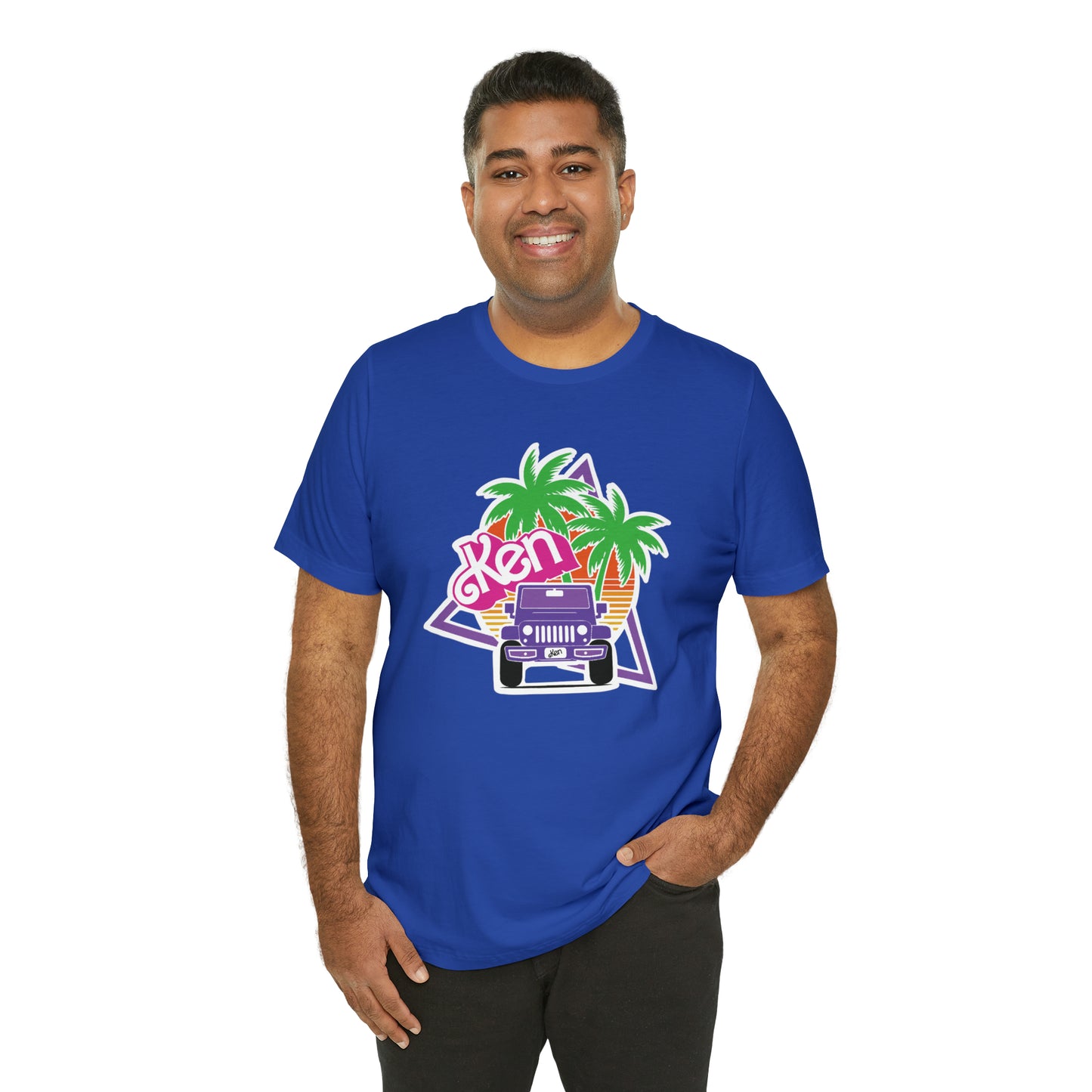 Purple Ken, Beep Beep KEN Jeep, Unisex Jersey Short Sleeve Tee