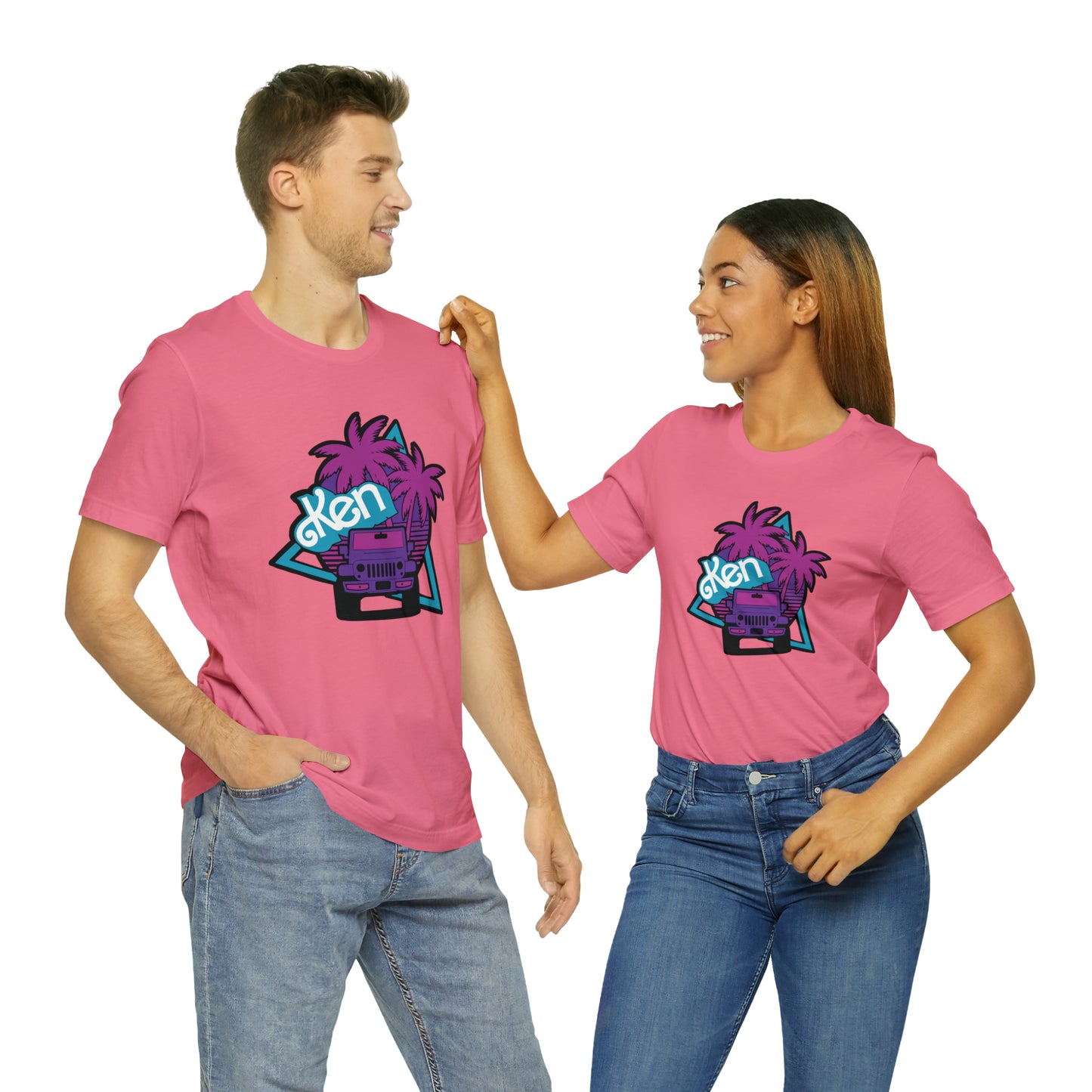 Neon Ken, Beep Beep KEN Jeep, Unisex Jersey Short Sleeve Tee
