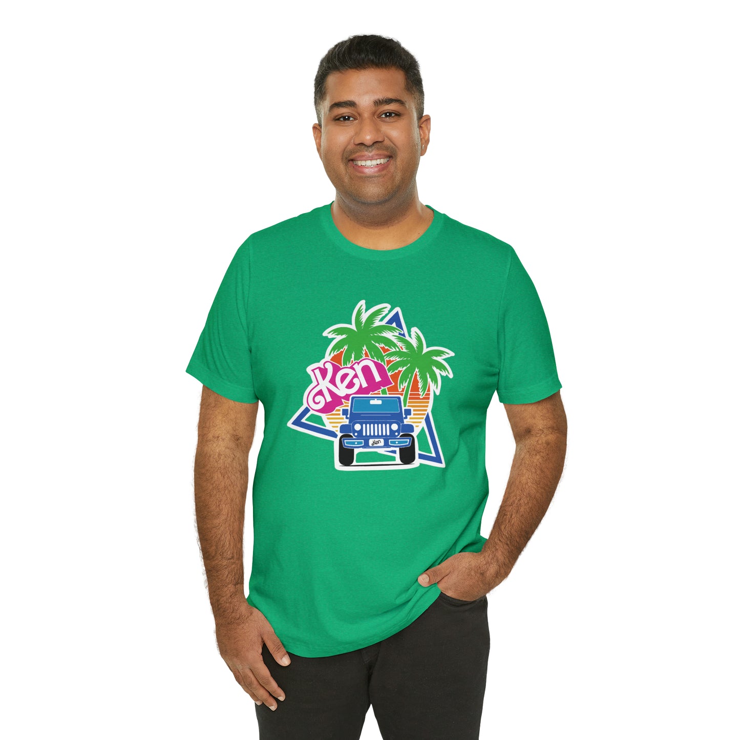 Blue Ken, Beep Beep KEN Jeep, Unisex Jersey Short Sleeve Tee