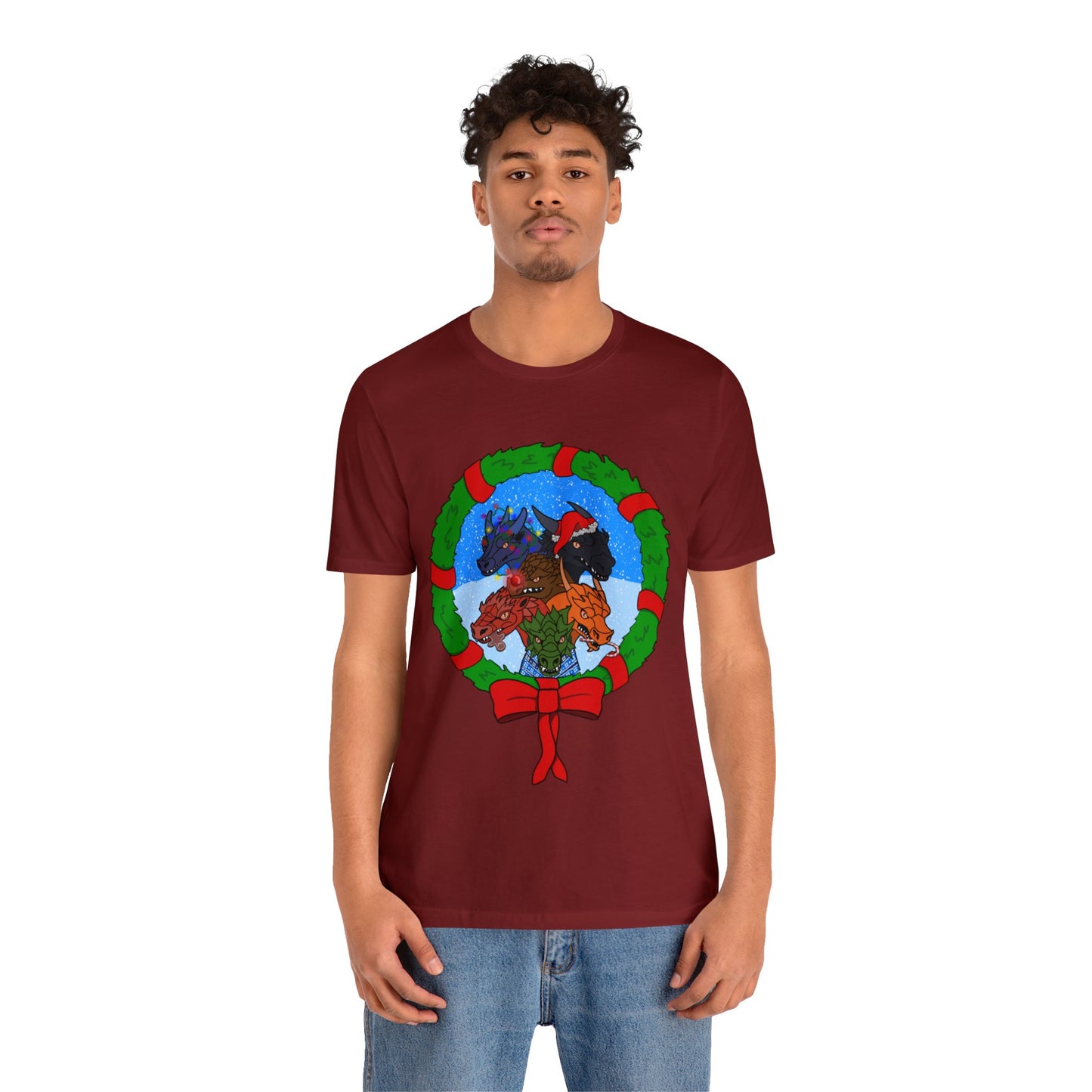 Dragon Christmas with Snowglobe Version - Unisex T-shirt
