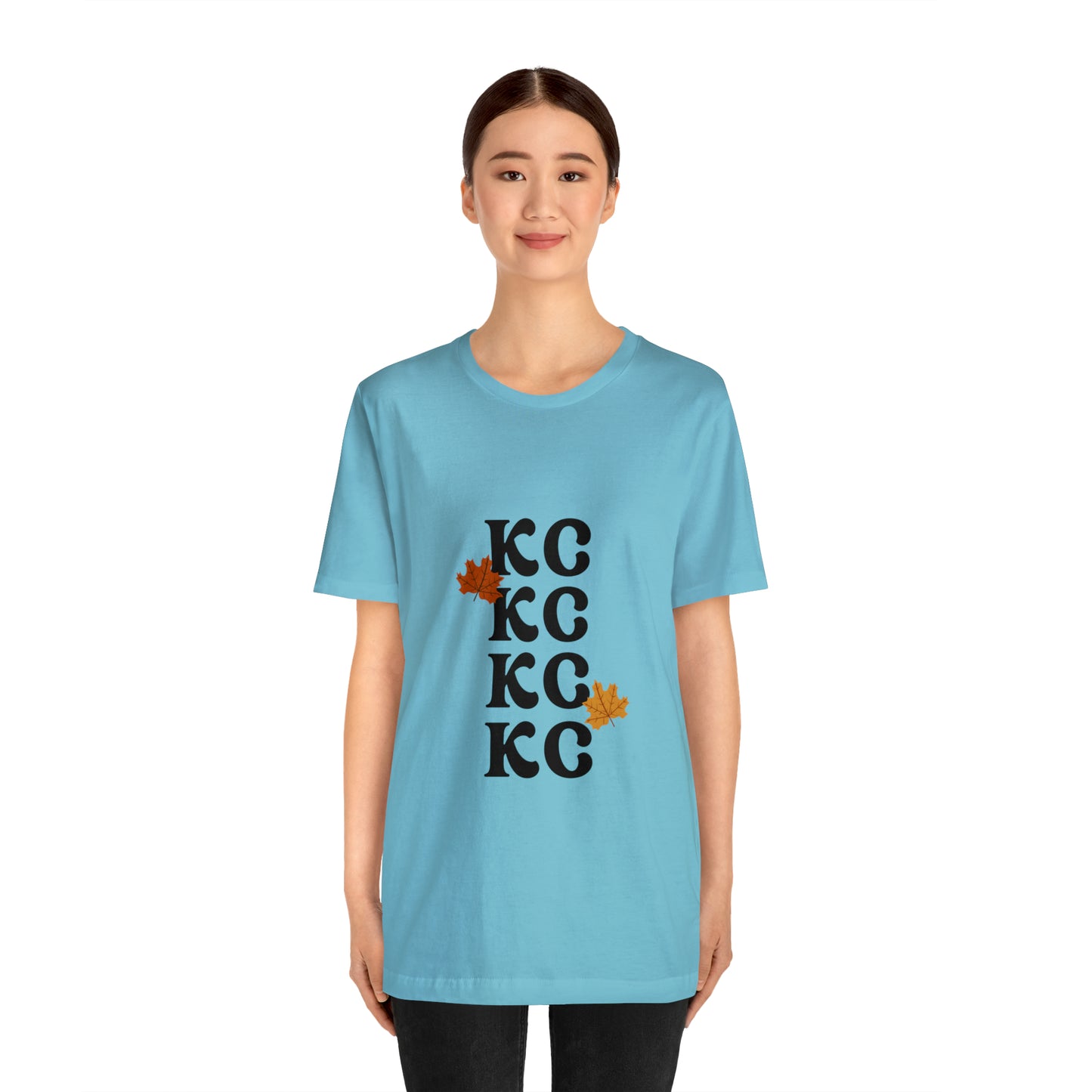 Black Text - Kansas City Fall, Unisex Jersey Short Sleeve Tee