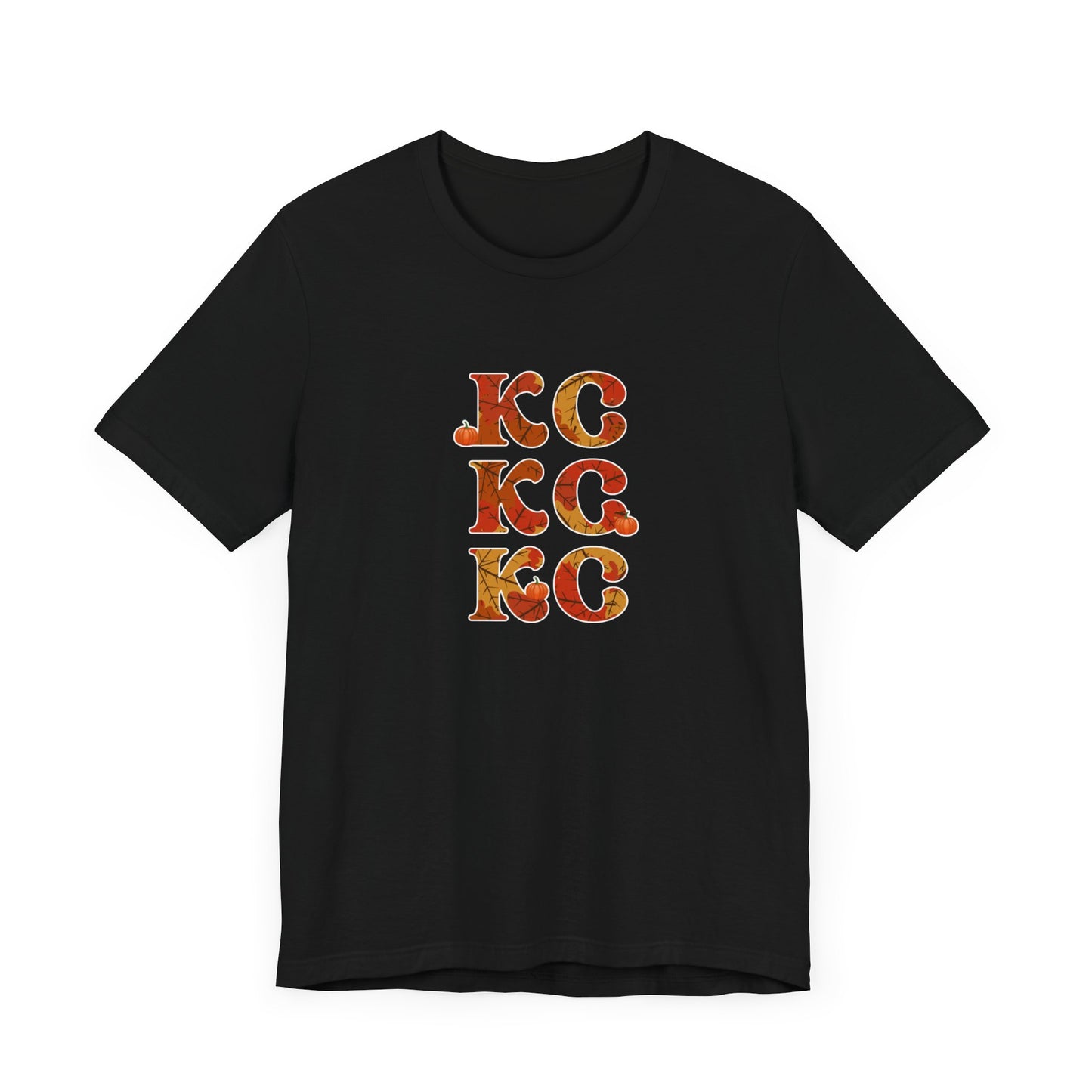 Leaves - Kansas City Fall, Unisex Jersey Short Sleeve Tee