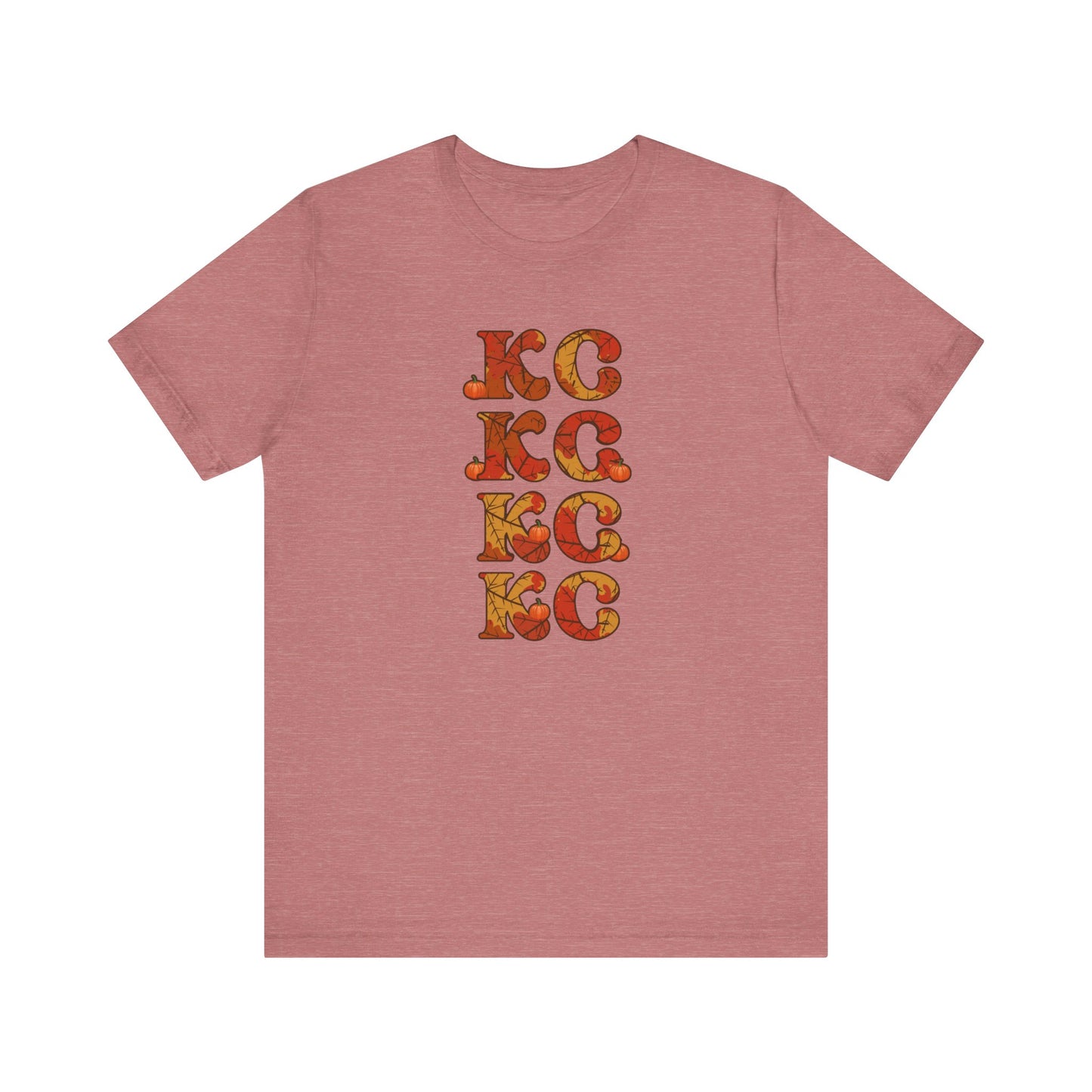 Leaves - Kansas City Fall, Unisex Jersey Short Sleeve Tee