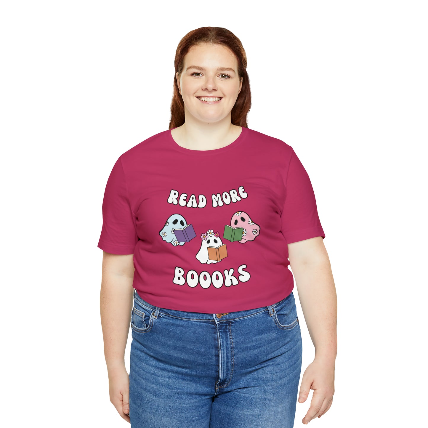 Read More Boooks Ghouls, Unisex Jersey Short Sleeve Tee