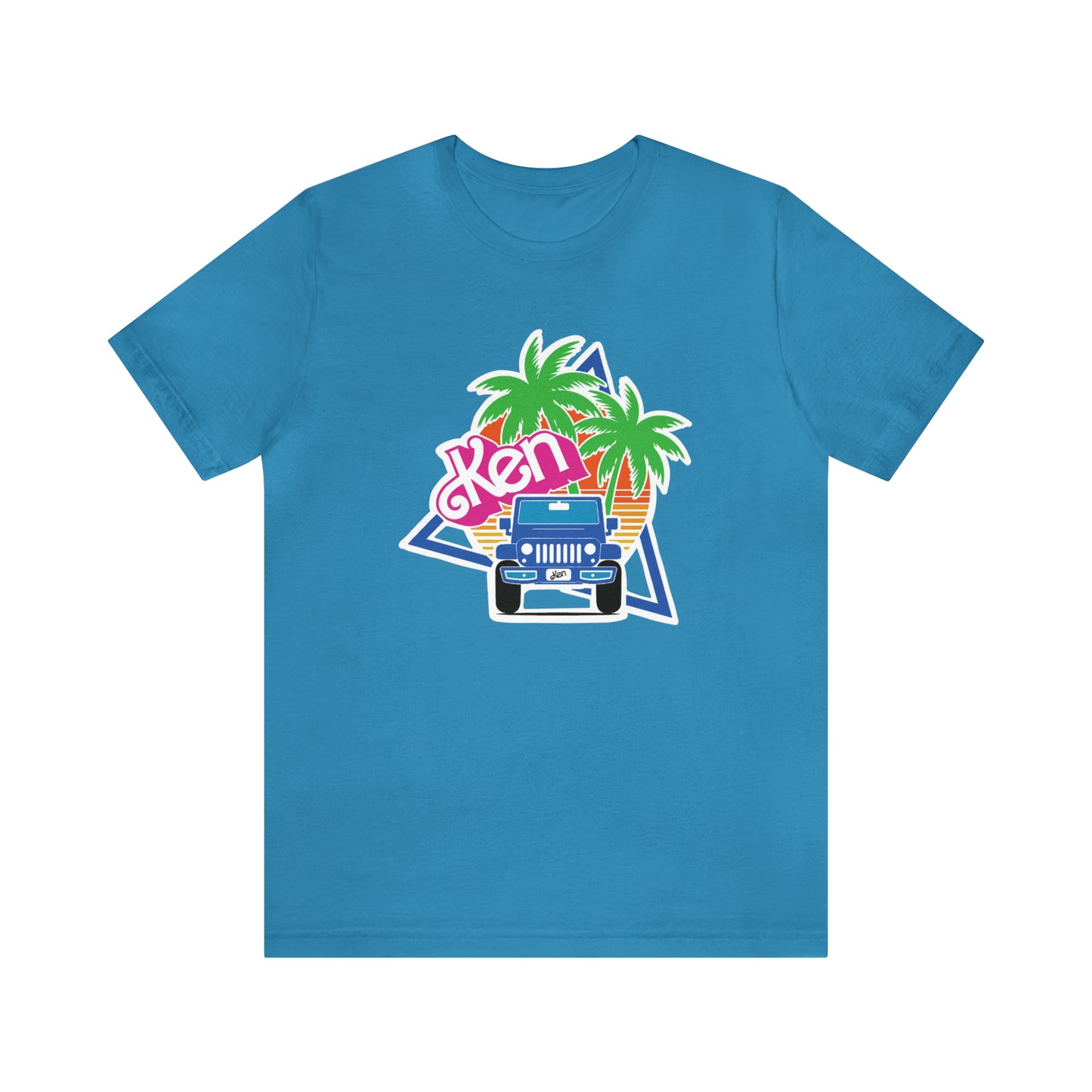 Blue Ken, Beep Beep KEN Jeep, Unisex Jersey Short Sleeve Tee
