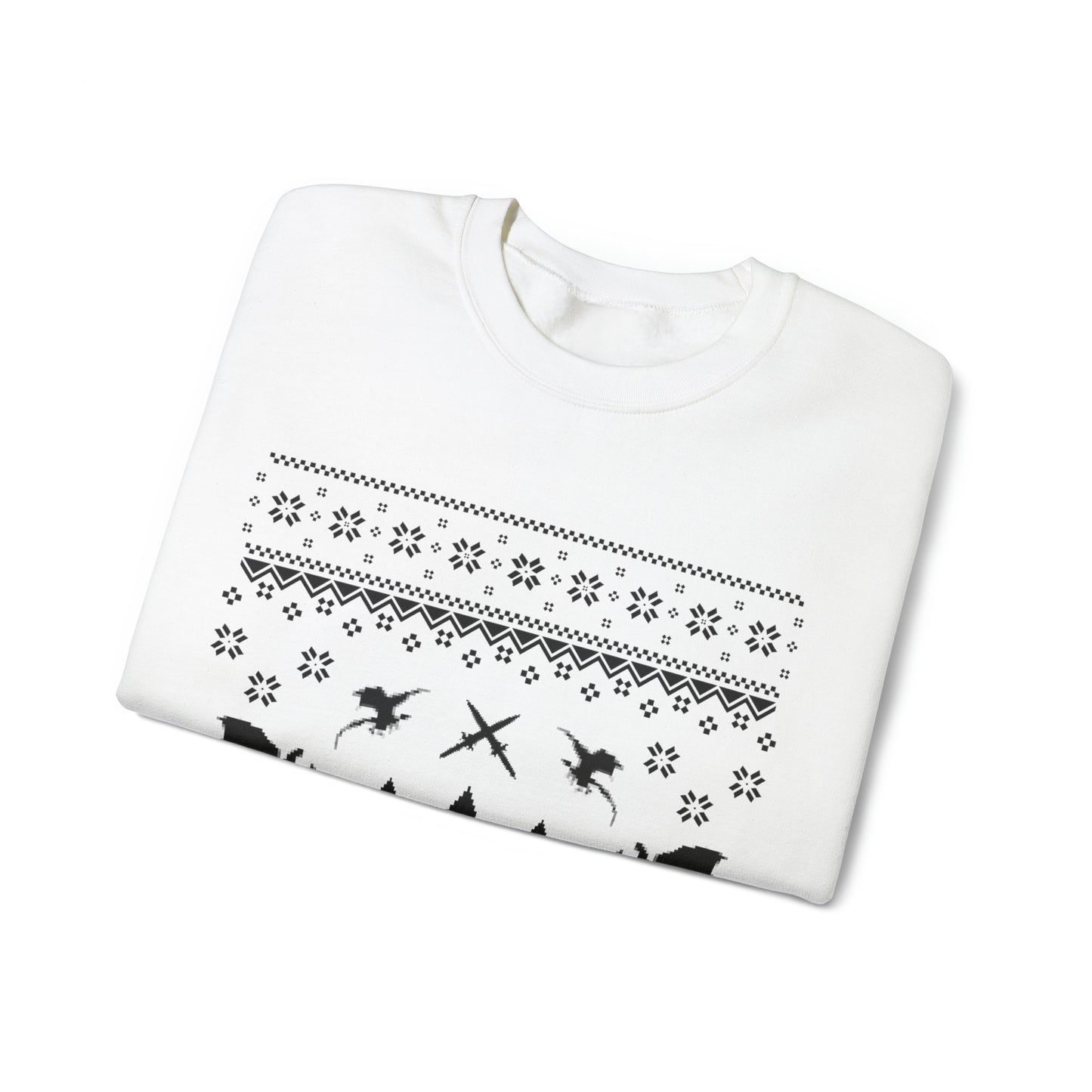 8-Bit Dragon Christmas version 3 - Unisex Sweatshirt