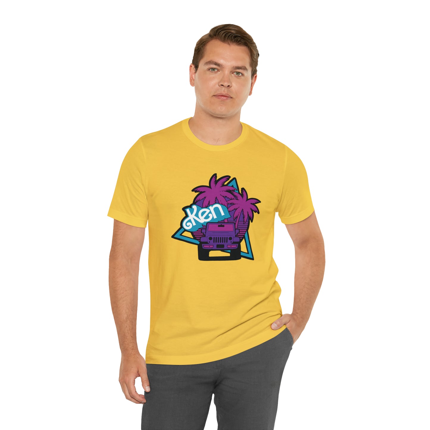 Neon Ken, Beep Beep KEN Jeep, Unisex Jersey Short Sleeve Tee