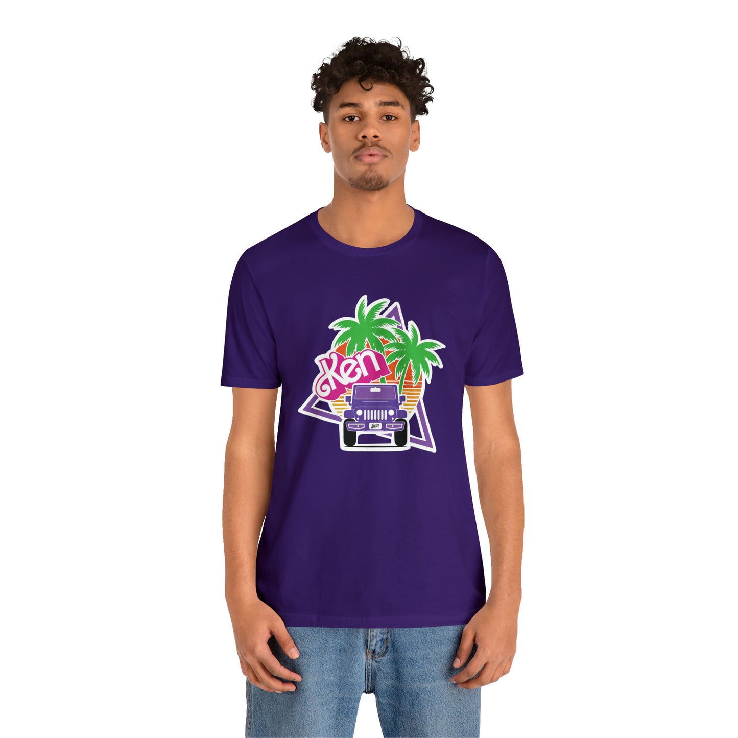 Purple Ken, Beep Beep KEN Jeep, Unisex Jersey Short Sleeve Tee
