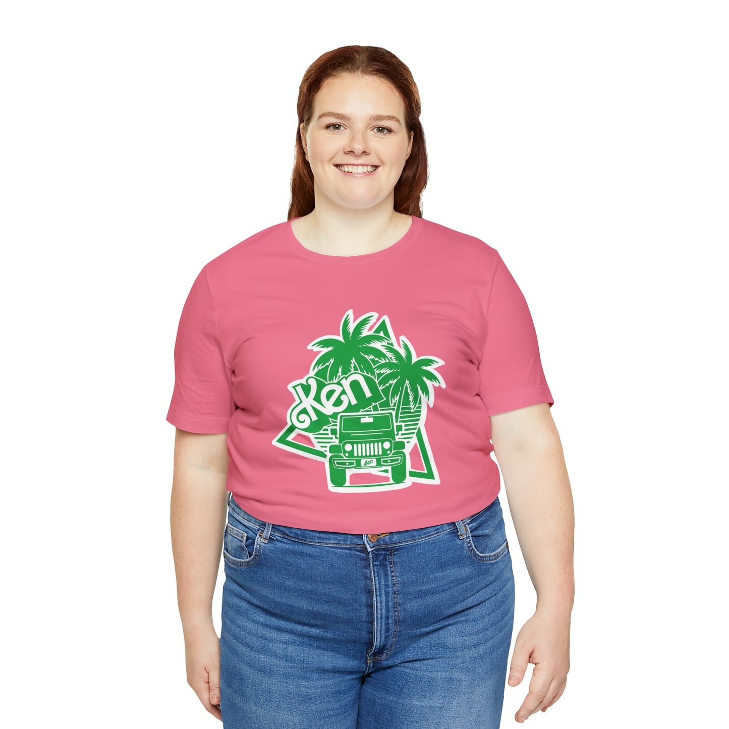 All green Ken, Beep Beep KEN Jeep, Unisex Jersey Short Sleeve Tee