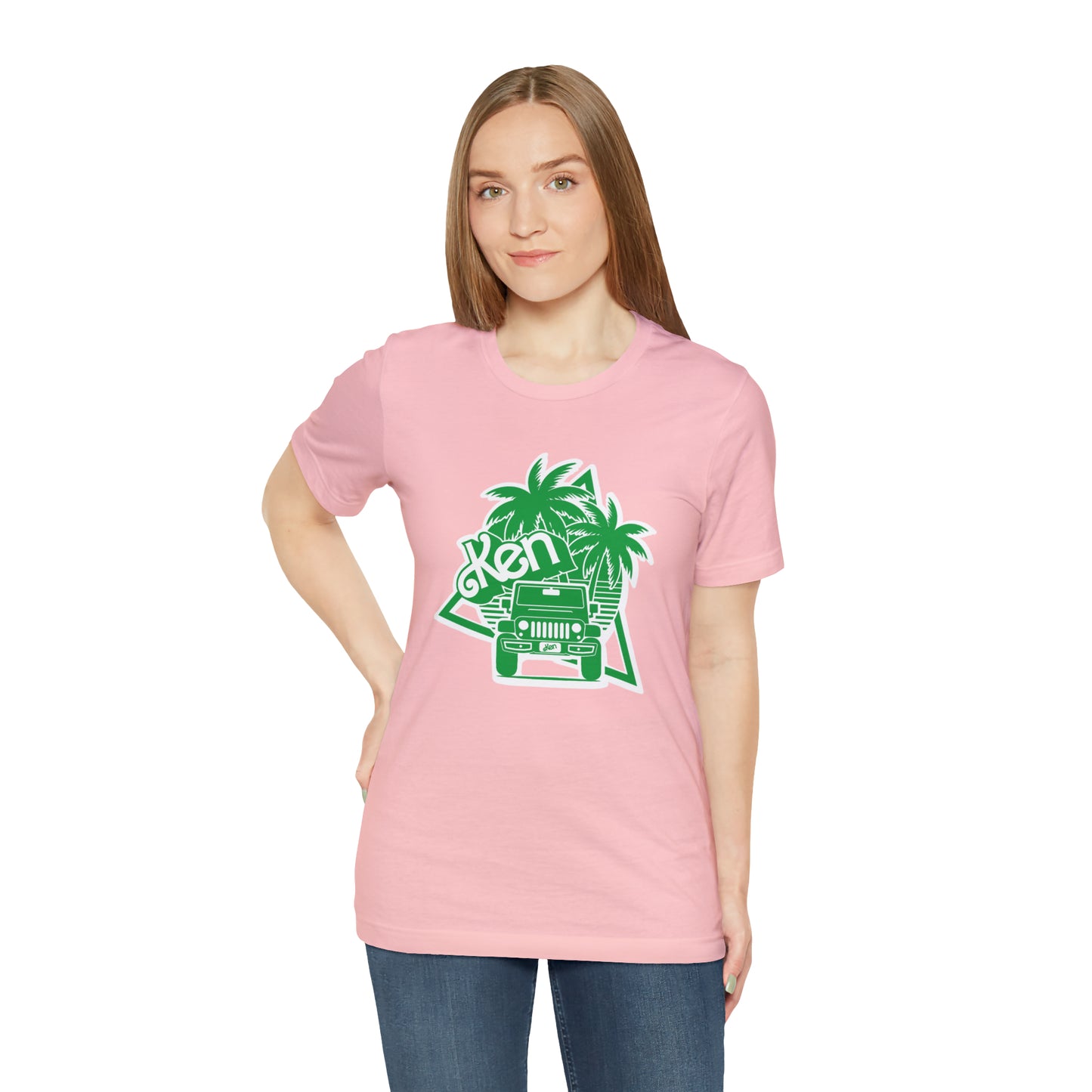 All green Ken, Beep Beep KEN Jeep, Unisex Jersey Short Sleeve Tee
