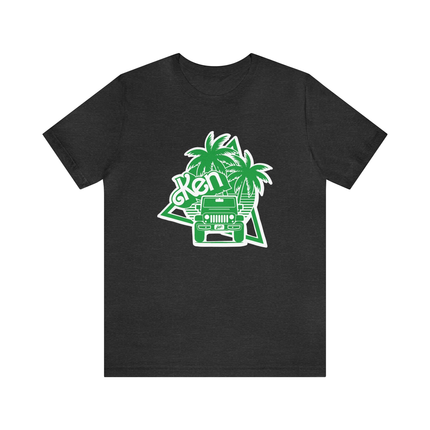 All green Ken, Beep Beep KEN Jeep, Unisex Jersey Short Sleeve Tee