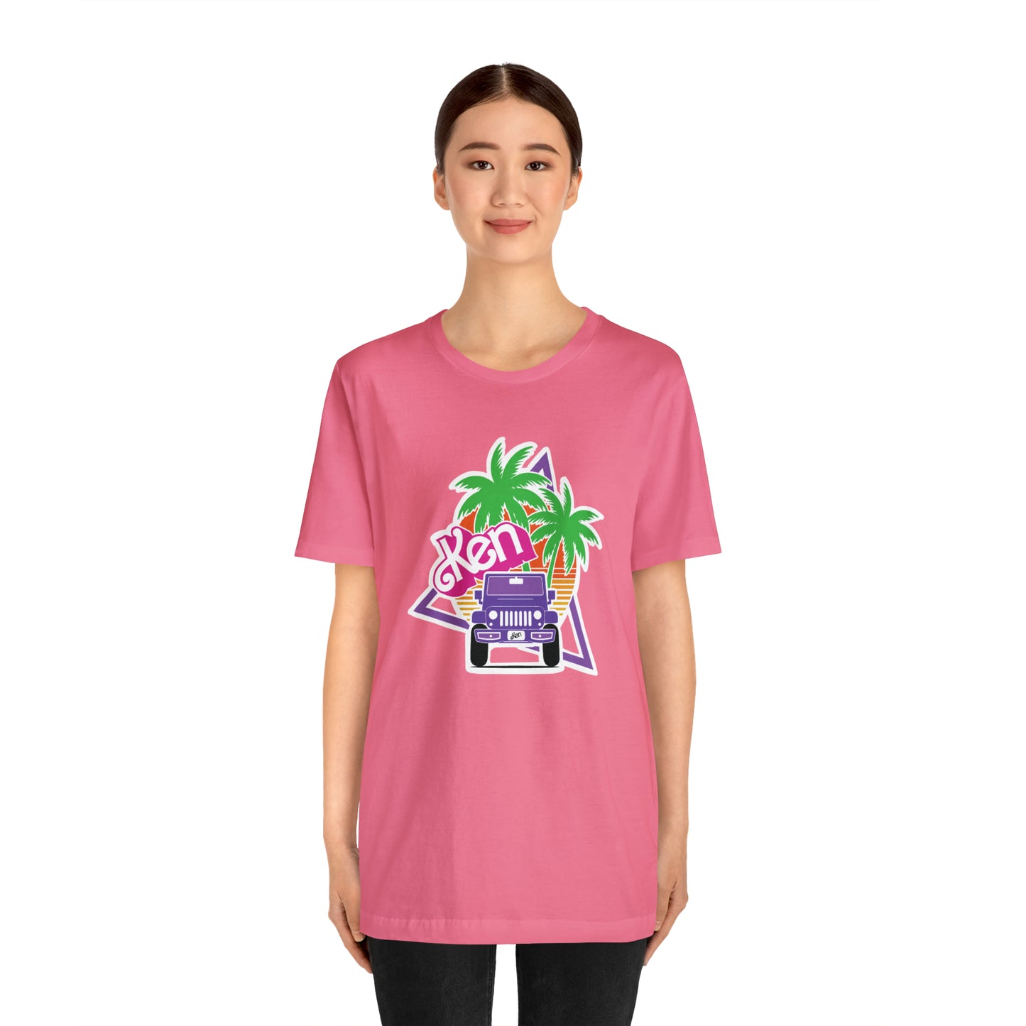 Purple Ken, Beep Beep KEN Jeep, Unisex Jersey Short Sleeve Tee
