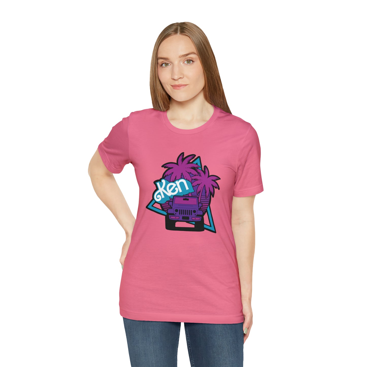 Neon Ken, Beep Beep KEN Jeep, Unisex Jersey Short Sleeve Tee