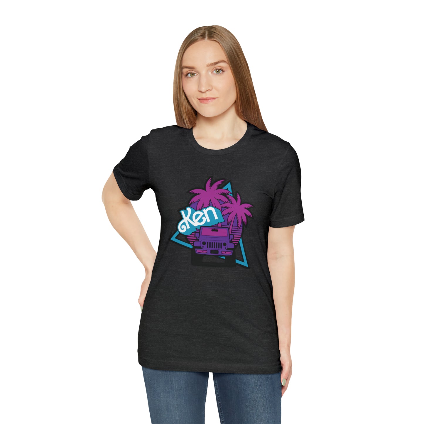 Neon Ken, Beep Beep KEN Jeep, Unisex Jersey Short Sleeve Tee