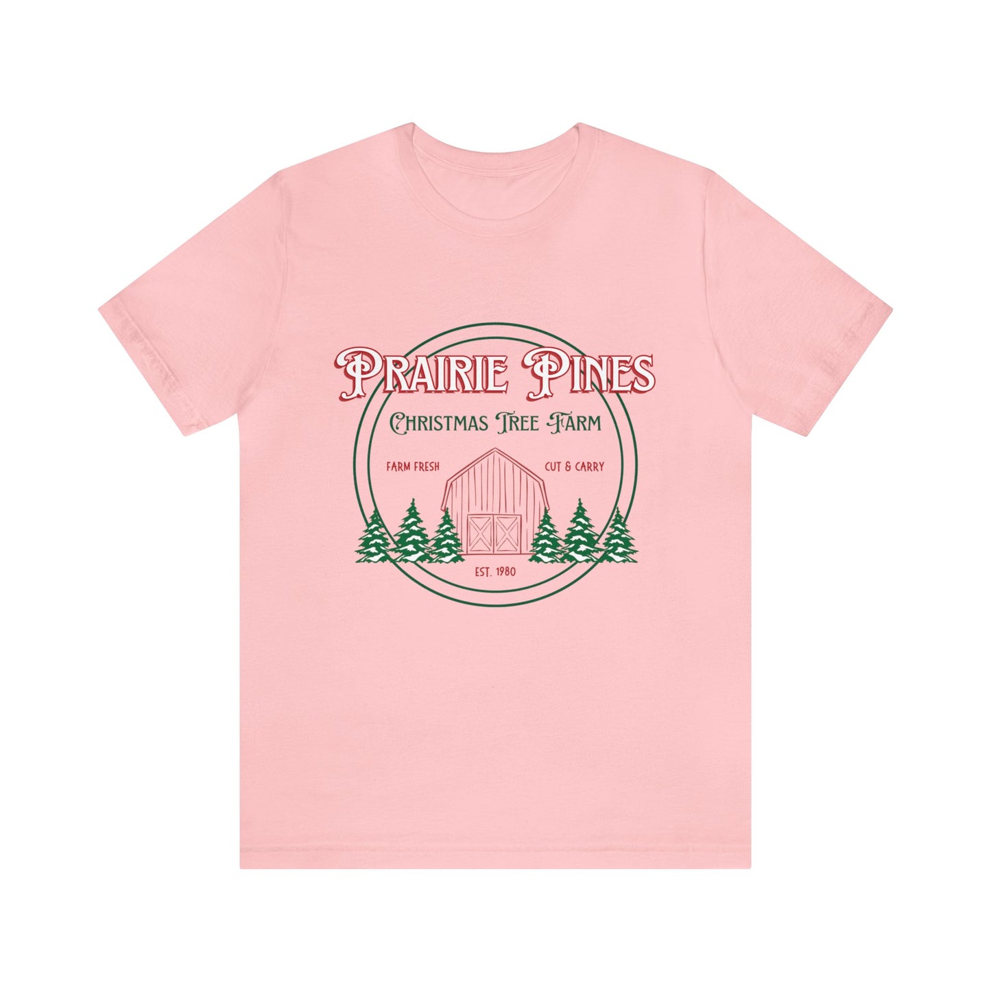 Vintage Prairie Pines Christmas Tree Farm - Unisex T-shirt