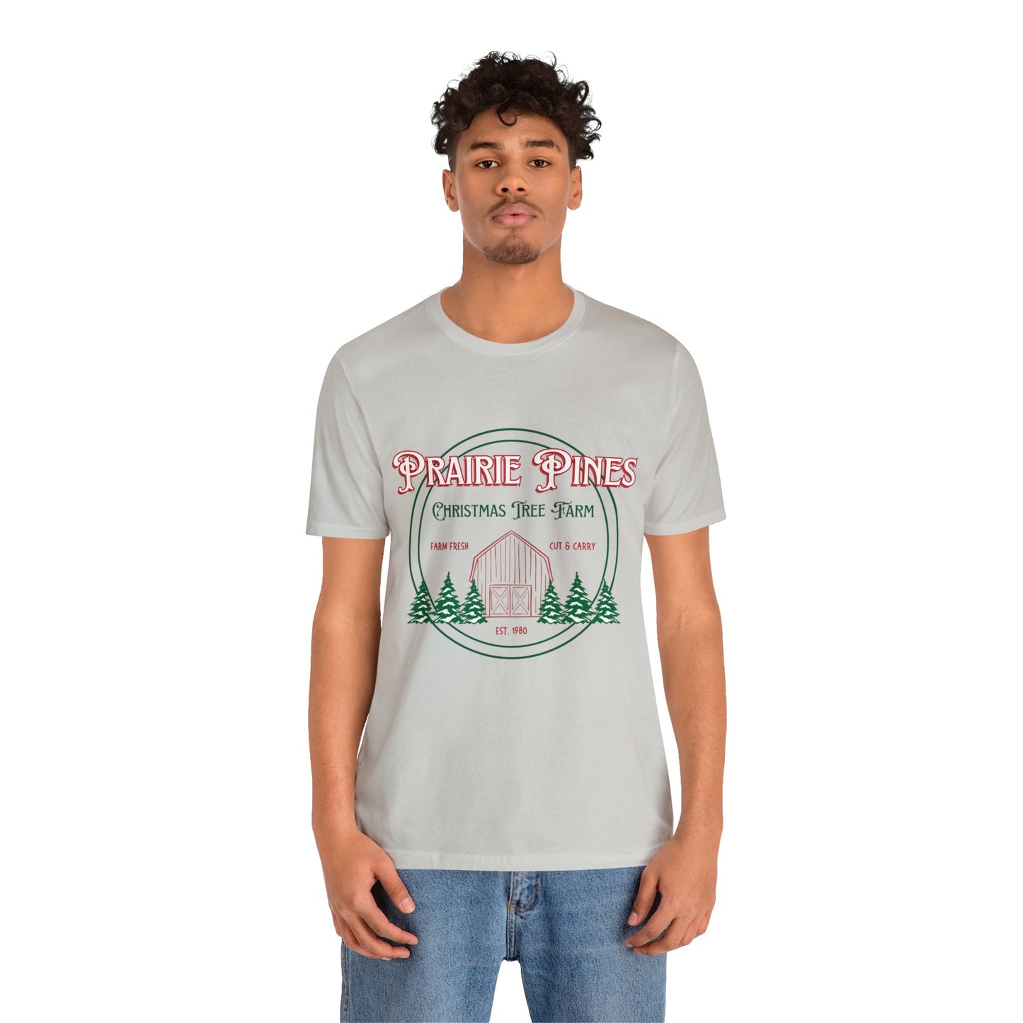 Vintage Prairie Pines Christmas Tree Farm - Unisex T-shirt