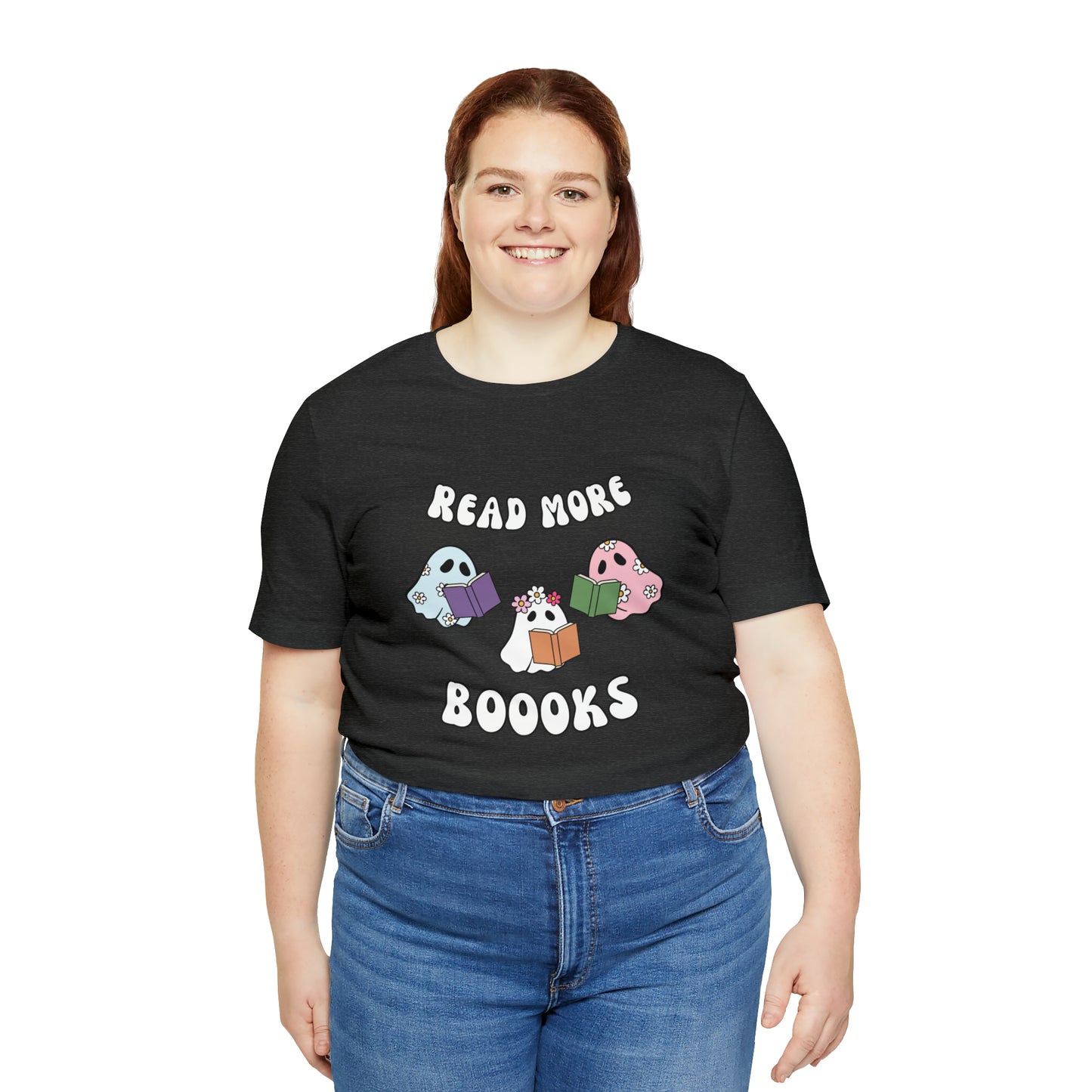 Read More Boooks Ghouls, Unisex Jersey Short Sleeve Tee