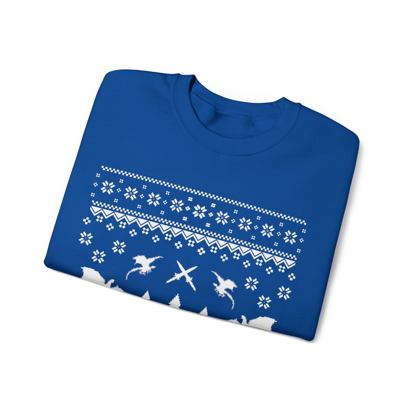 8-Bit Dragon Christmas version 3 - Unisex Sweatshirt