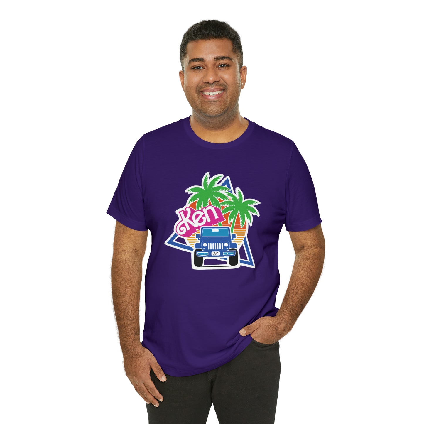 Blue Ken, Beep Beep KEN Jeep, Unisex Jersey Short Sleeve Tee