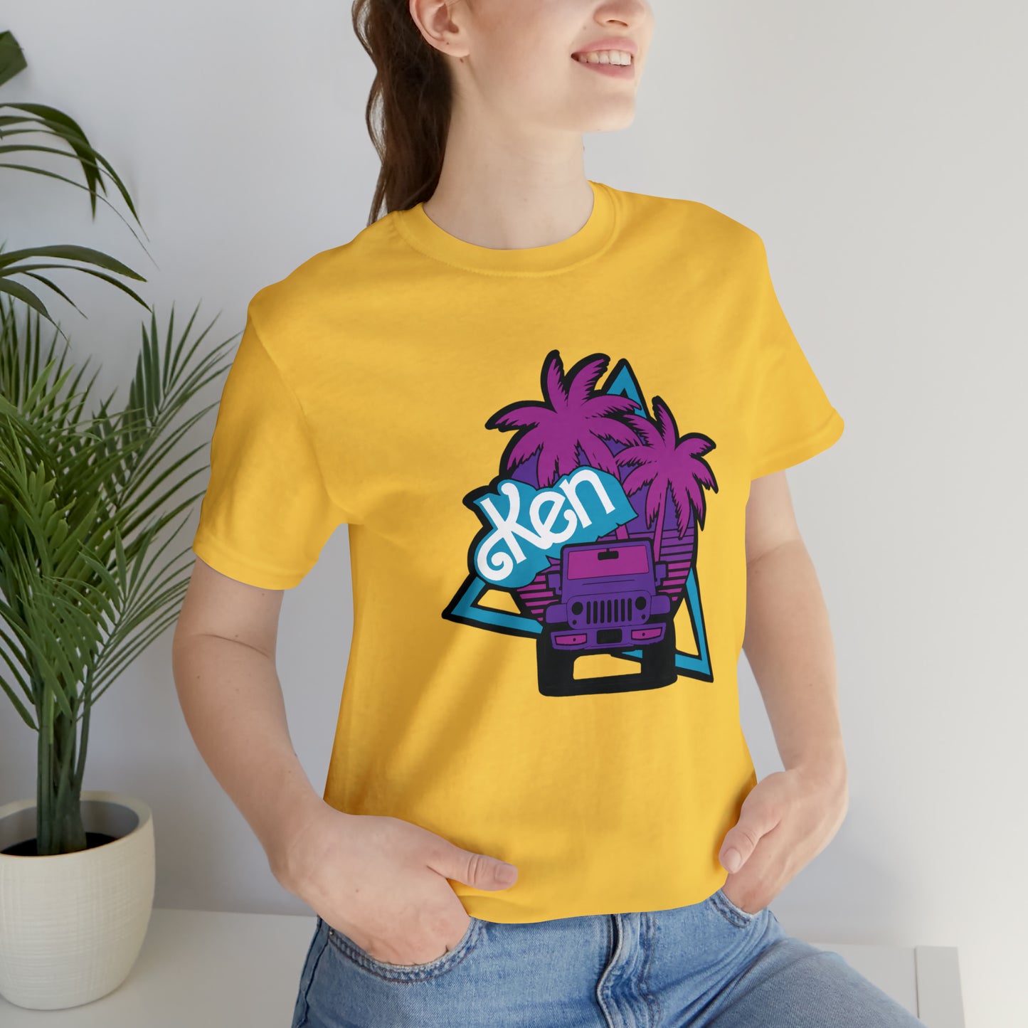 Neon Ken, Beep Beep KEN Jeep, Unisex Jersey Short Sleeve Tee