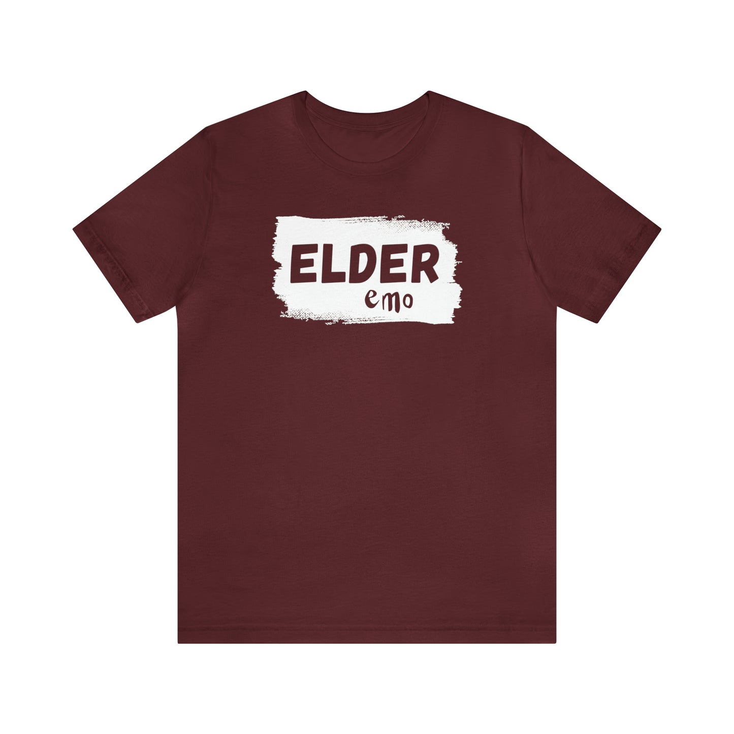 WHITE LETTER Elder Emo, Unisex Jersey Short Sleeve Tee