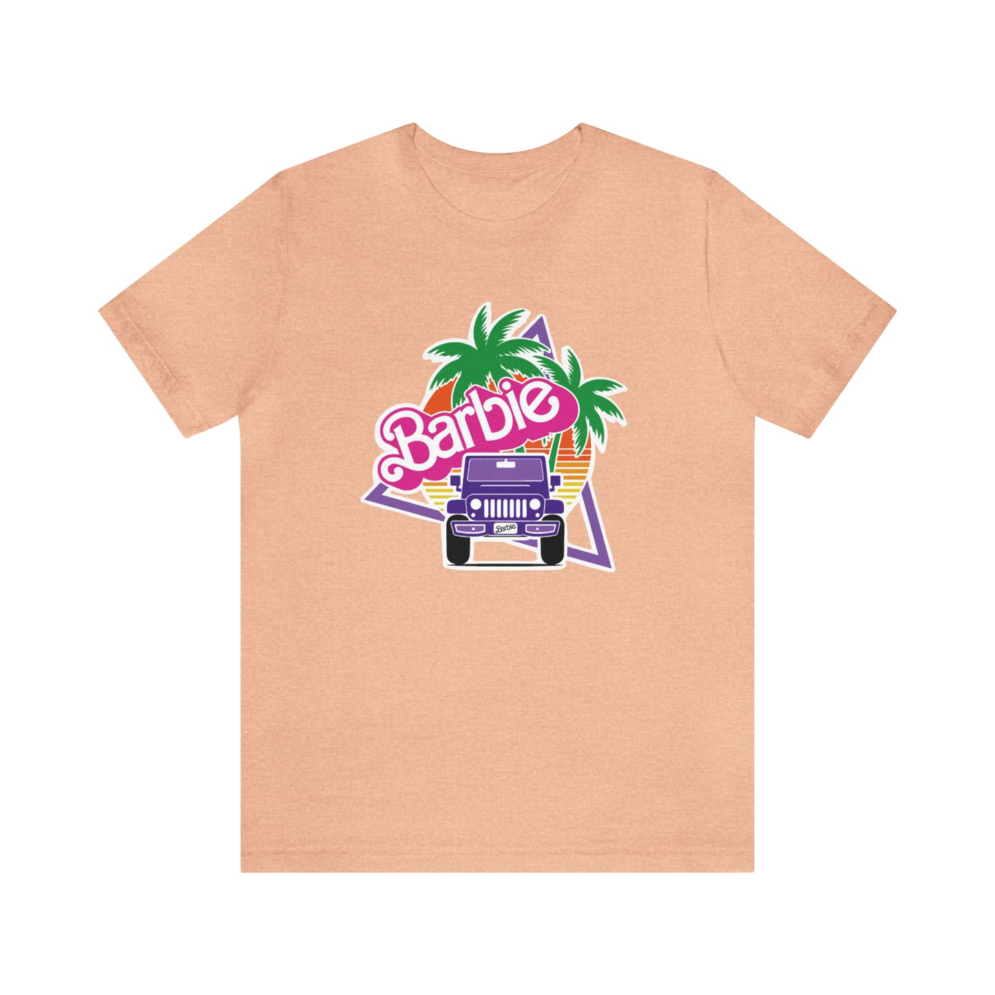 Purple jeep, Beep Beep Barbie Jeep, Unisex Jersey Short Sleeve Tee
