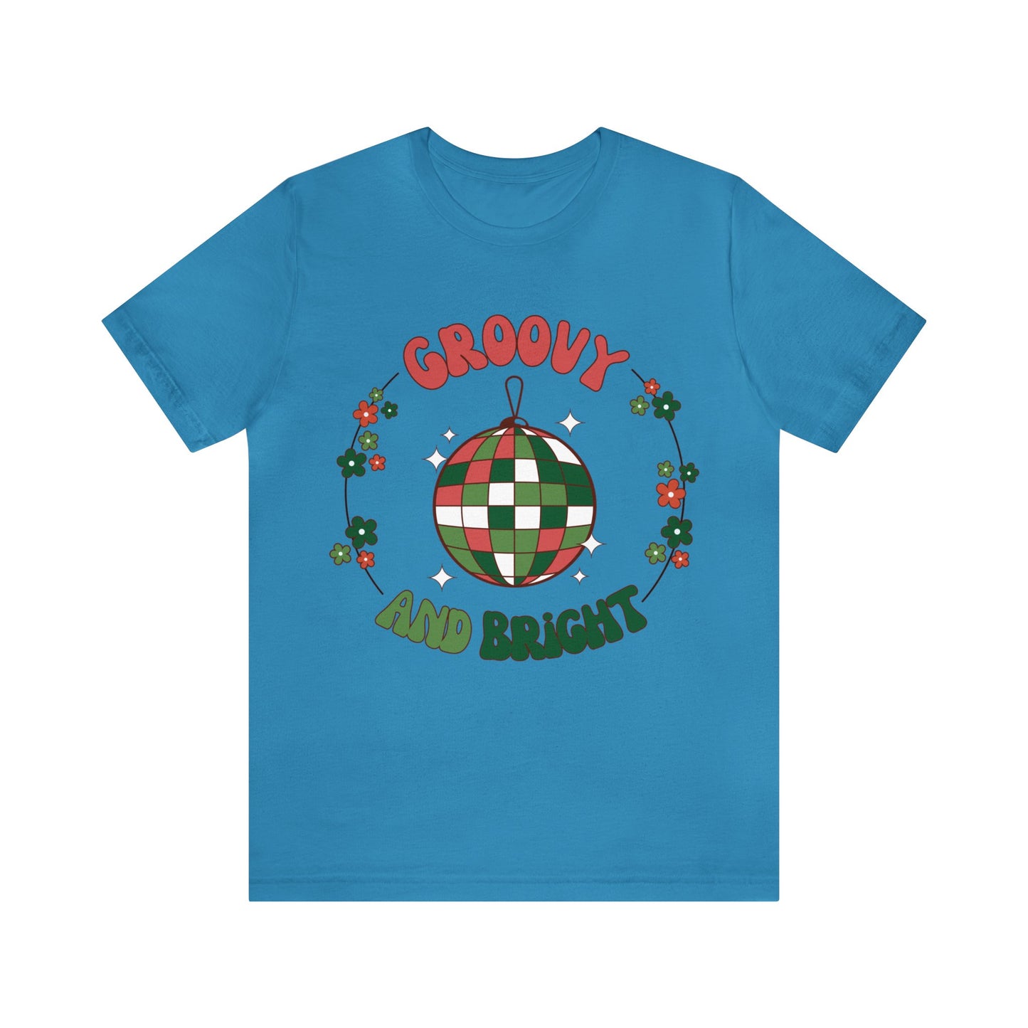 Red Circle Merry and Bright Jingle Ball - Unisex T-shirt
