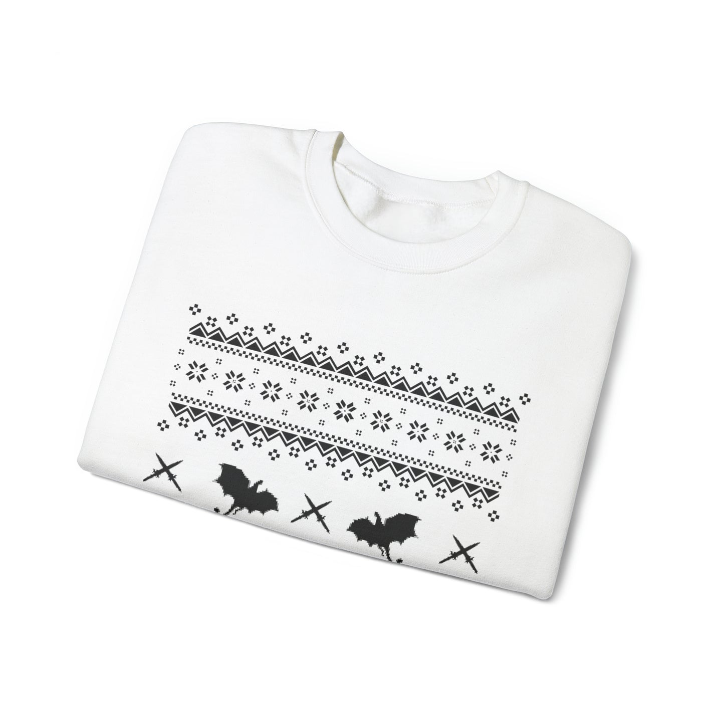 8-Bit Dragon Christmas version 1 - Unisex Sweatshirt