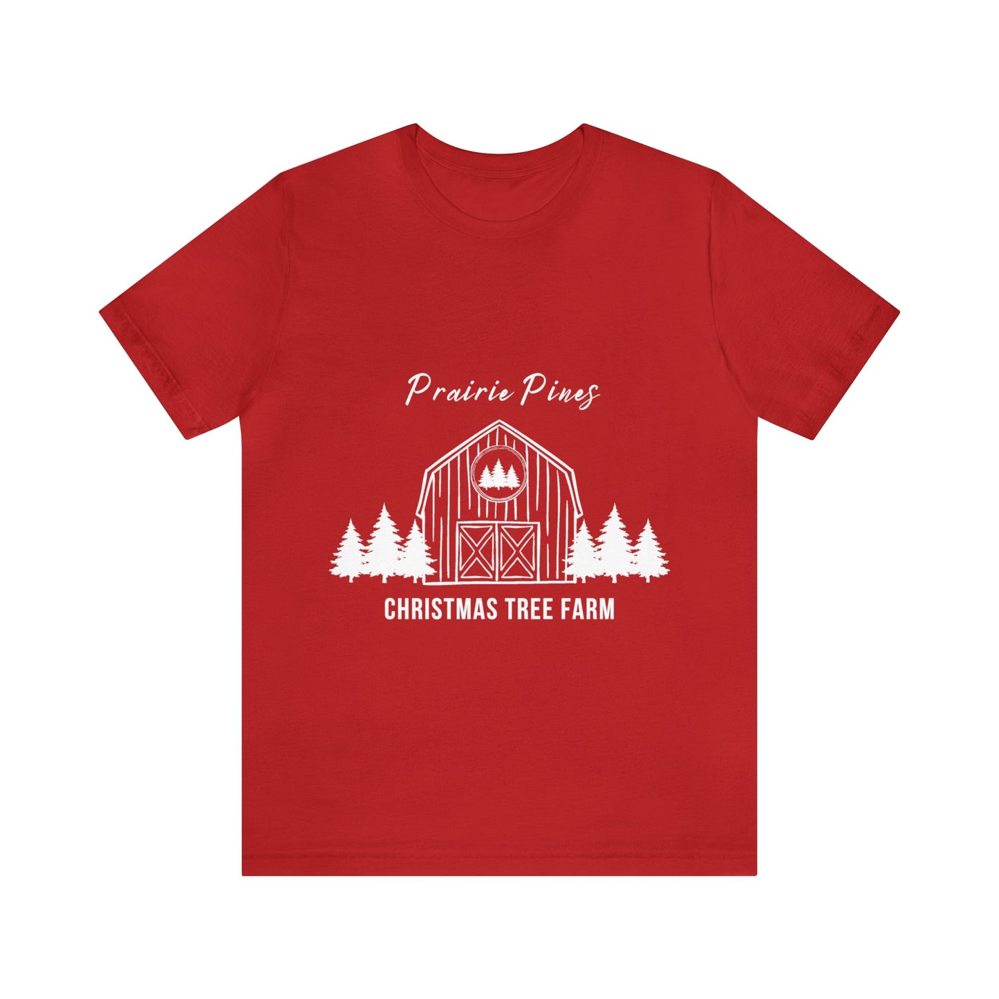 Prairie Pines White Text - Unisex T-shirt