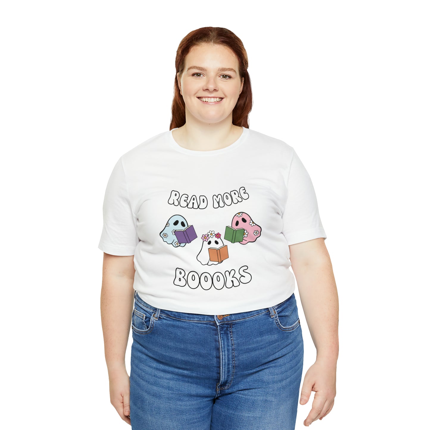 Read More Boooks Ghouls, Unisex Jersey Short Sleeve Tee