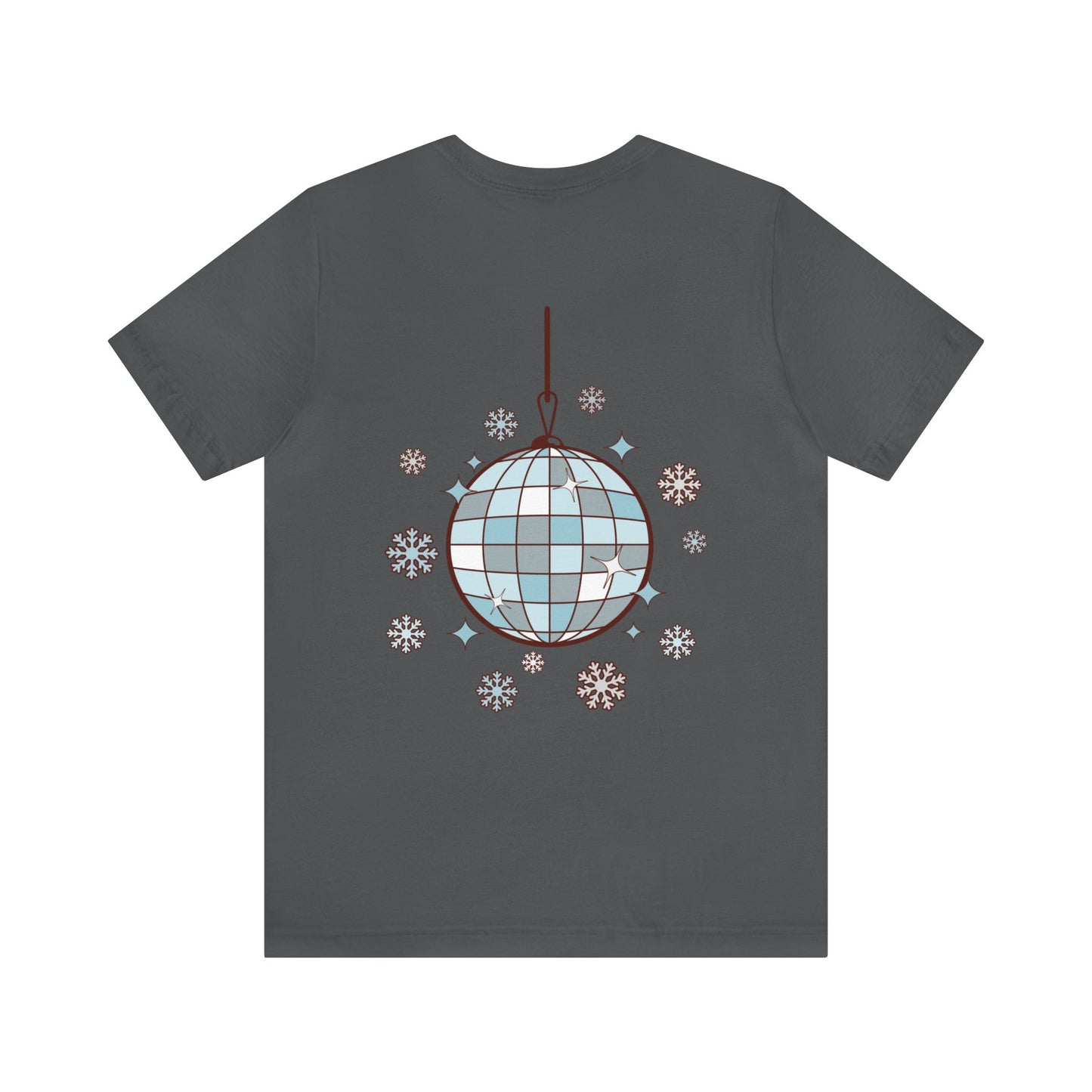 Silver and Blue - Groovy and Bright Jingle Disco Ball - Unisex T-shirt