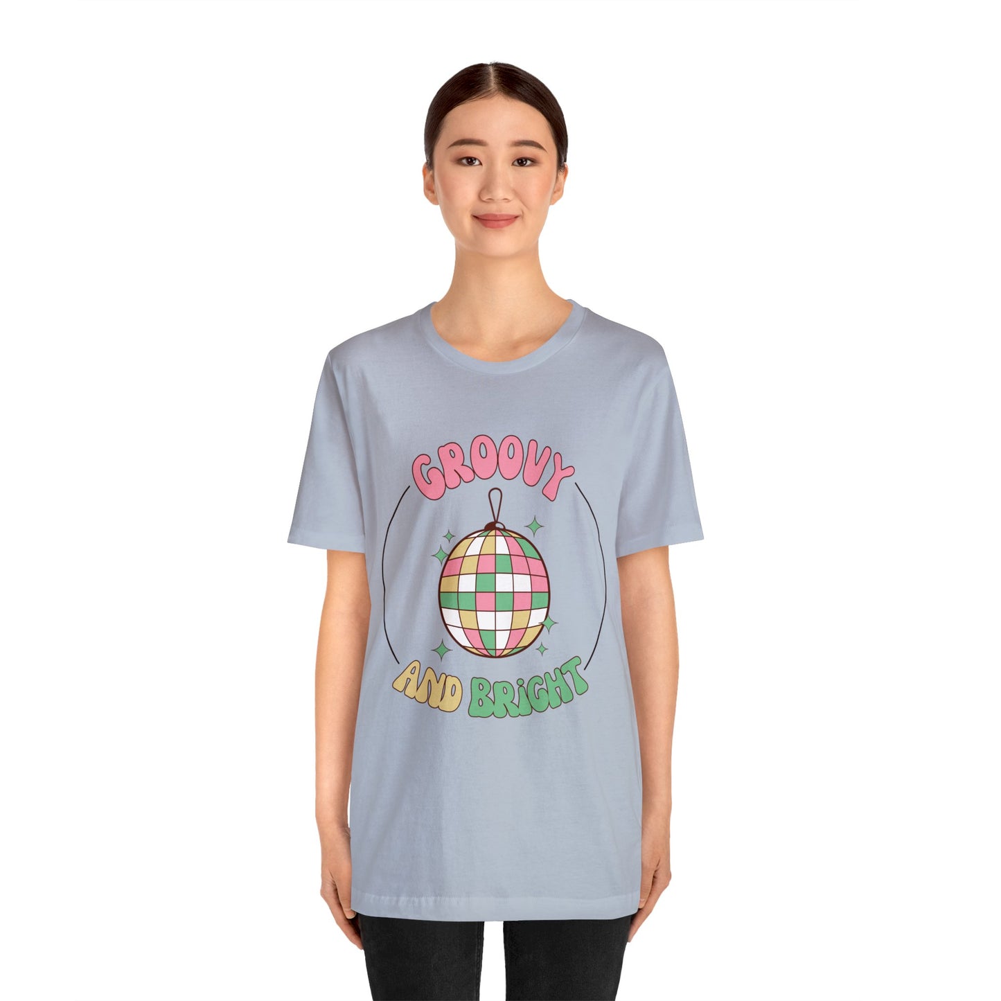 Pink Circle Merry and Bright Jingle Ball - Unisex T-shirt
