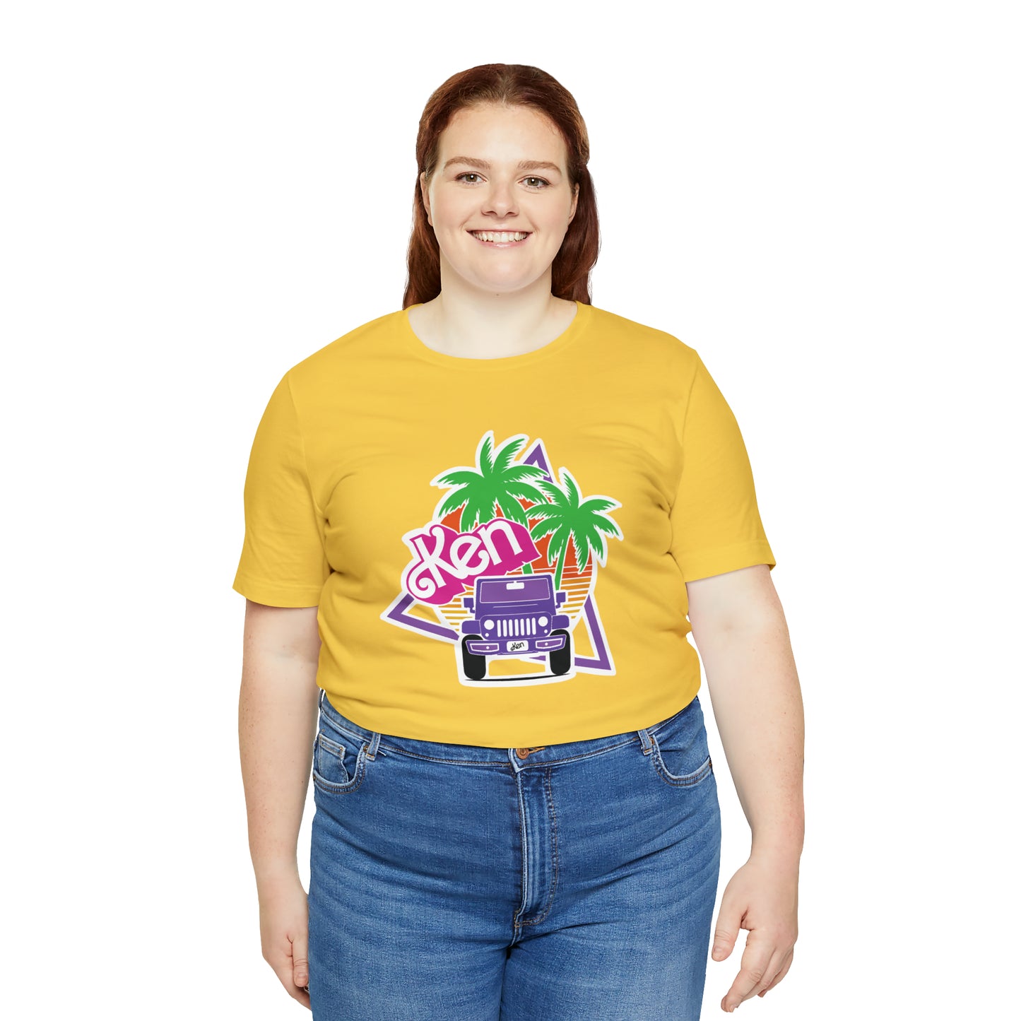 Purple Ken, Beep Beep KEN Jeep, Unisex Jersey Short Sleeve Tee