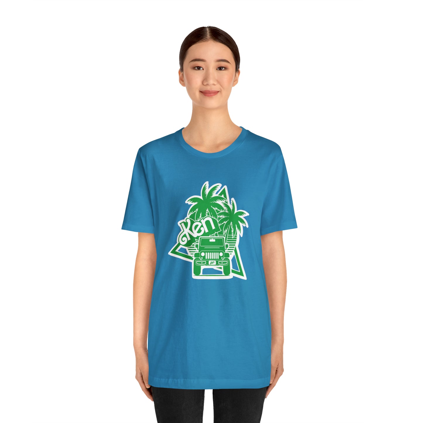 All green Ken, Beep Beep KEN Jeep, Unisex Jersey Short Sleeve Tee